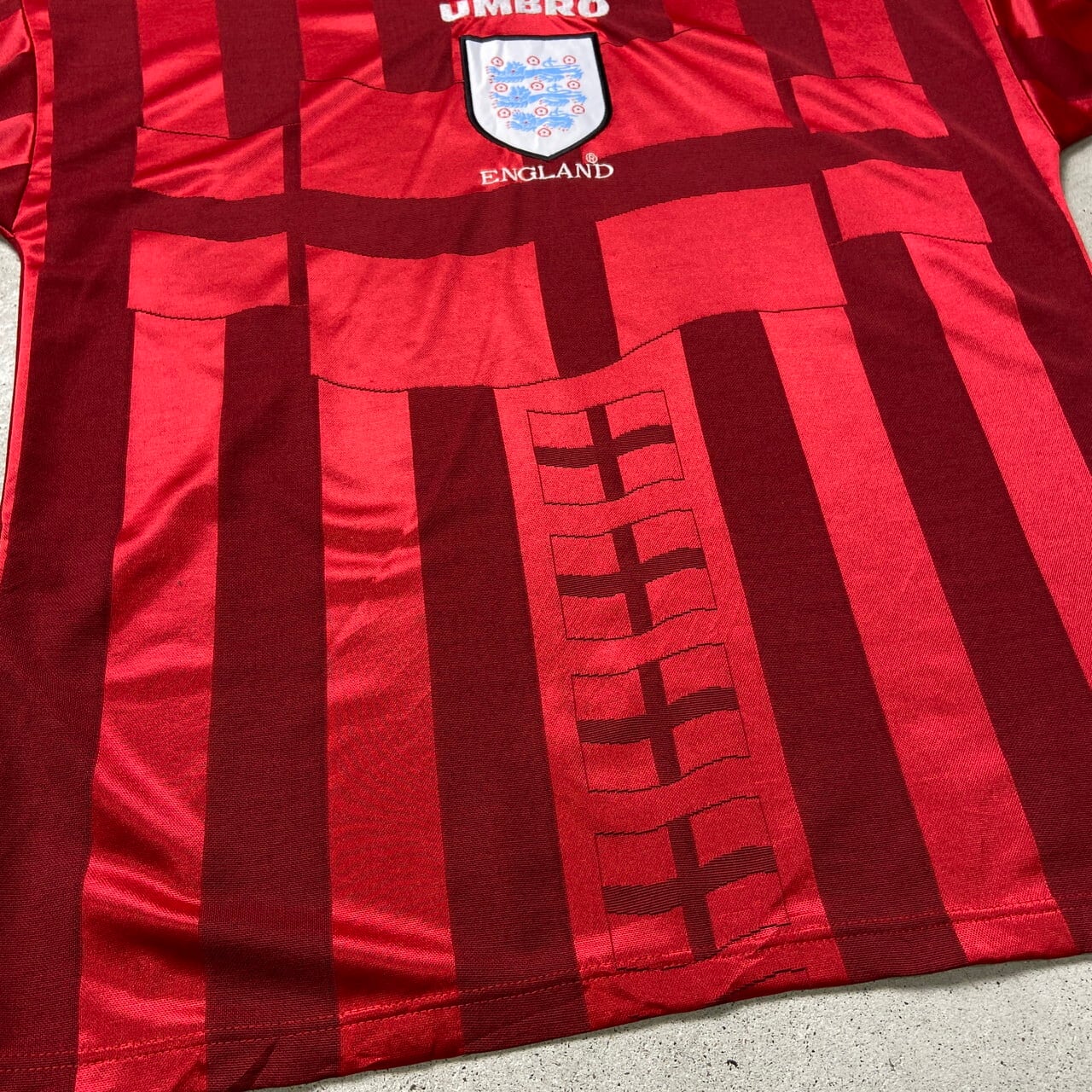 90年代 UMBRO アンブロ イングランド代表 1998 サッカーシャツ
