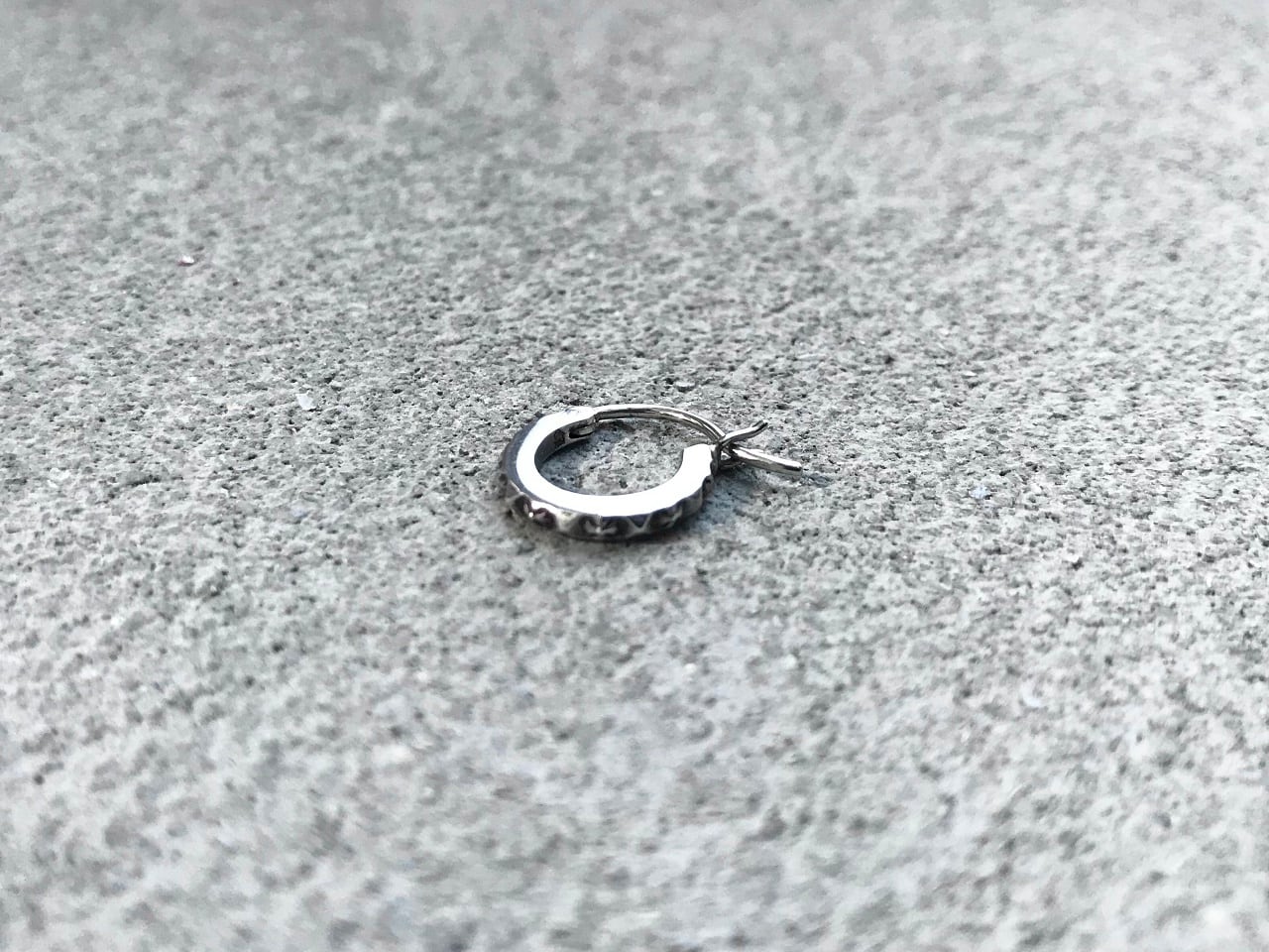 Chrome Hearts TFP hoop pierced earring silver 925 | AFTER DARK