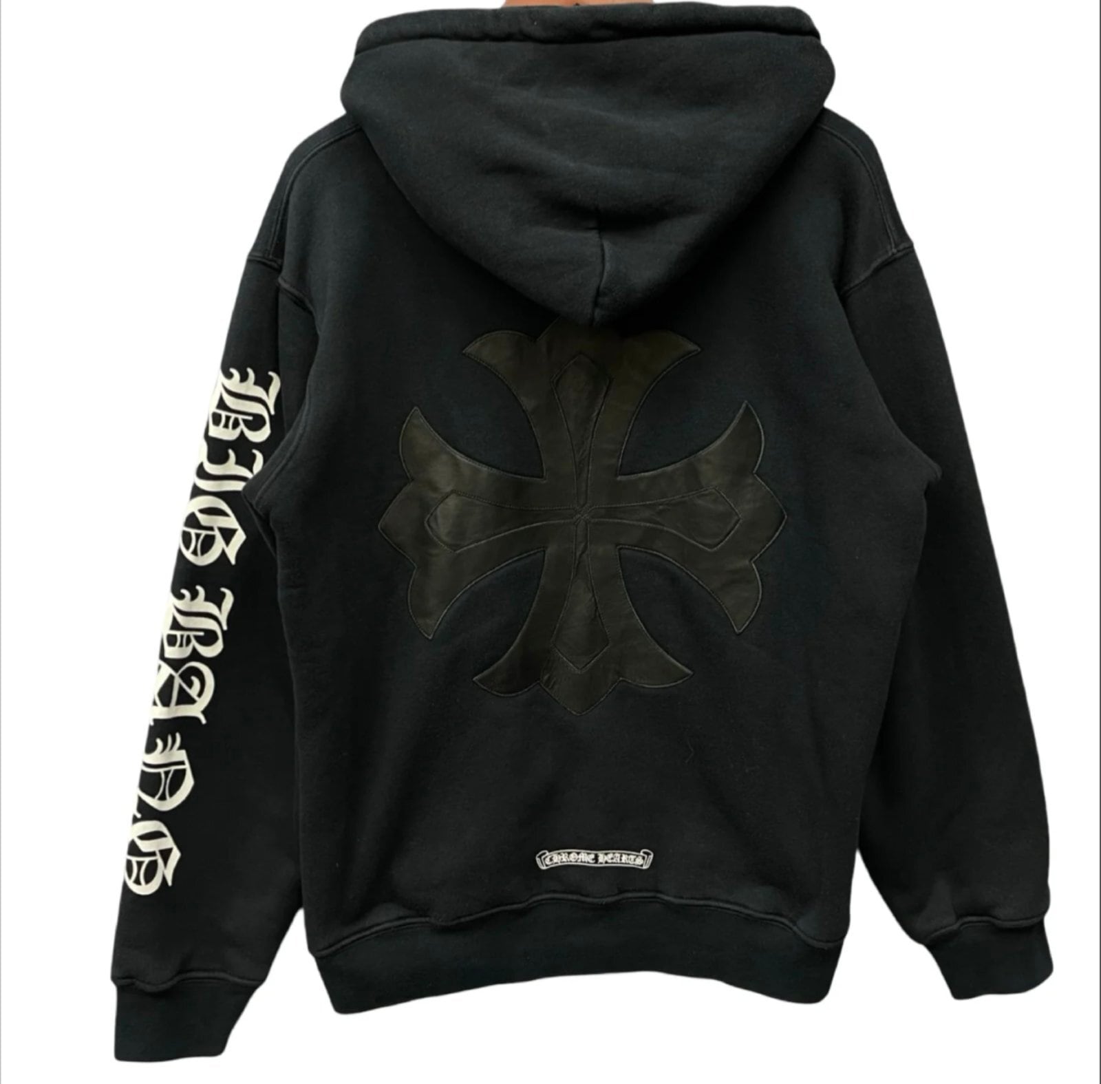 CHROME HEARTS クロムハーツ × BIG BANG レザーパッチ プルオーバー