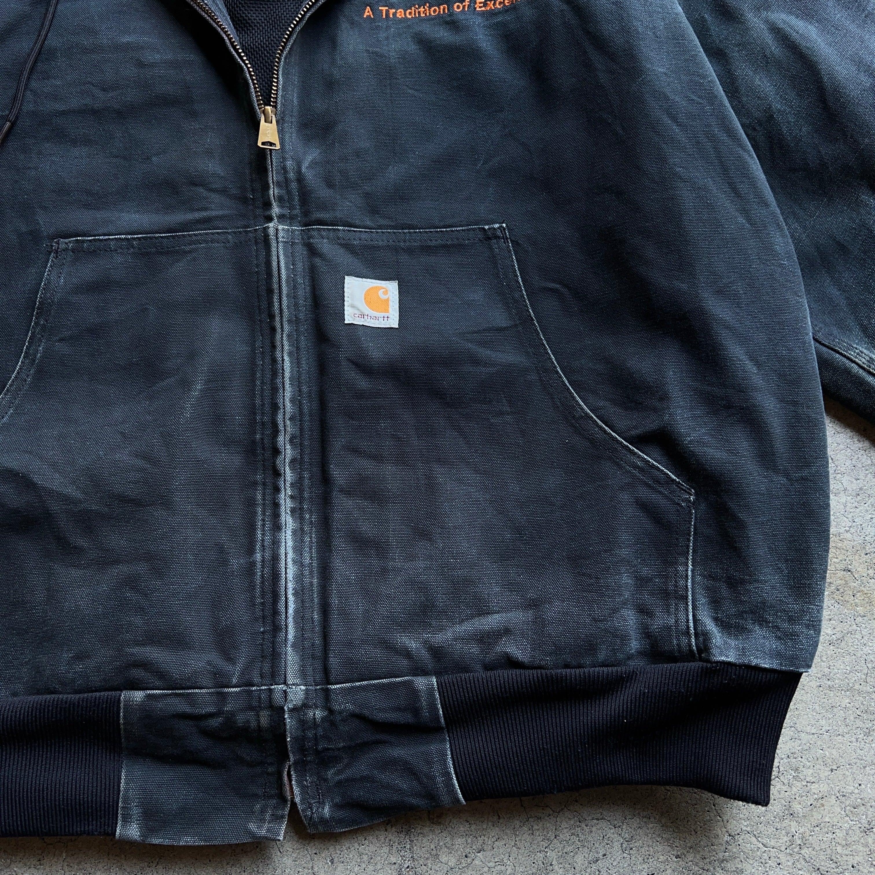 00's Carhartt Active Jacket Fade BLACK SIZE XL 00年代 カーハート