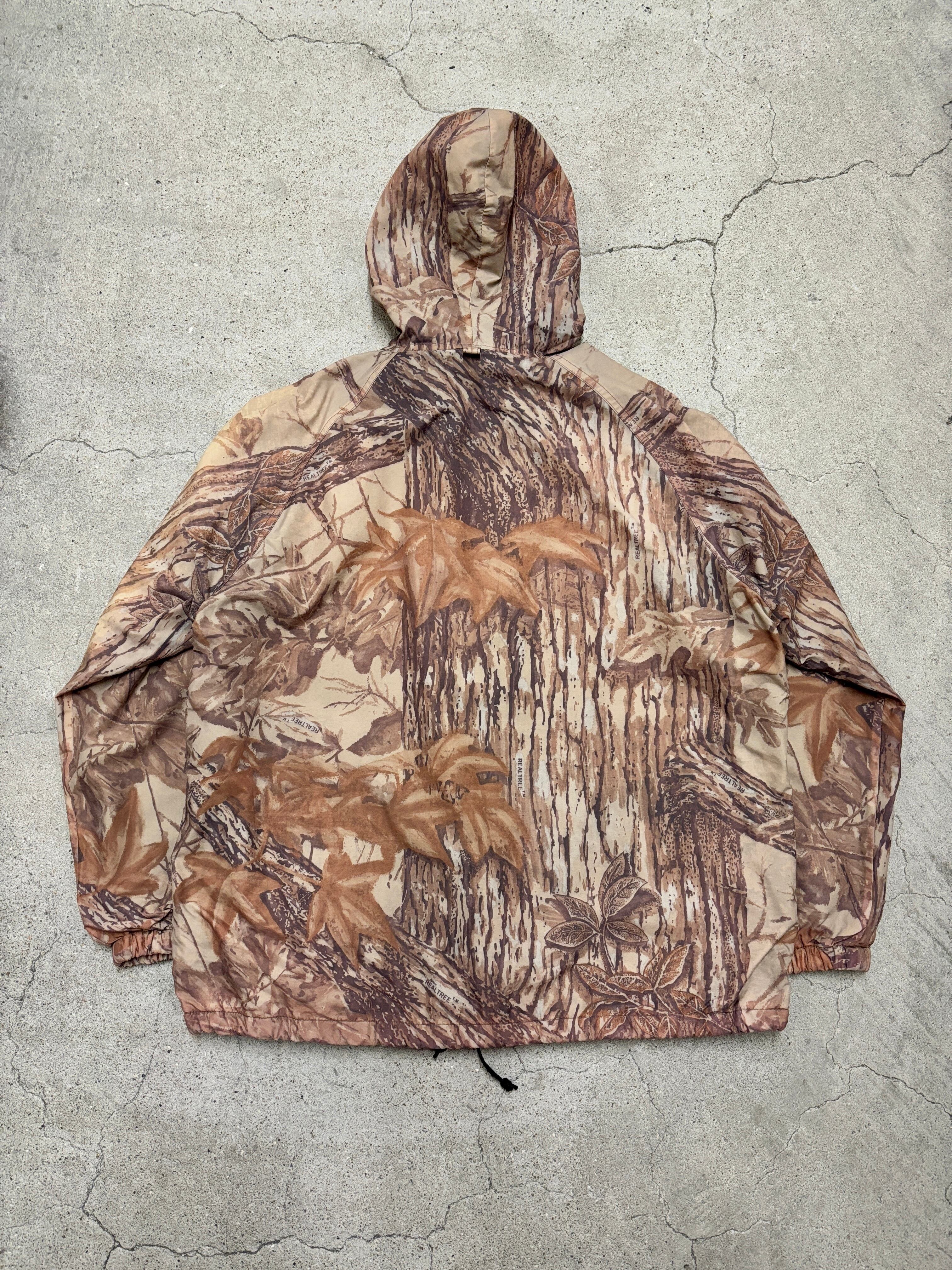 90s OLD STUSSY×Walls/Real Tree camo Nylon parka/USA製/XL/リアル
