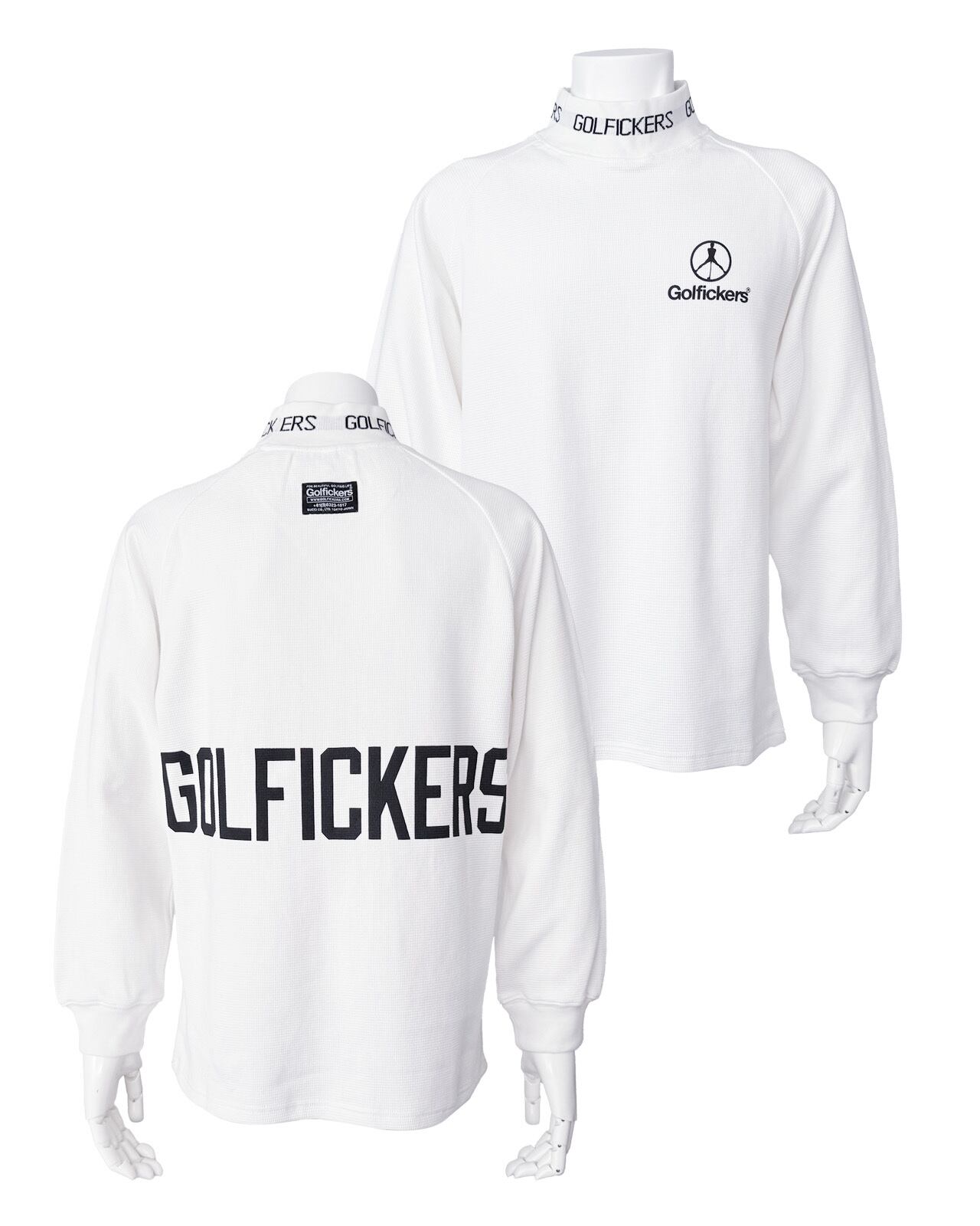 ゴルフィッカーズ モックシャツ XL ホワイト Golfickers ゴルフシャツ