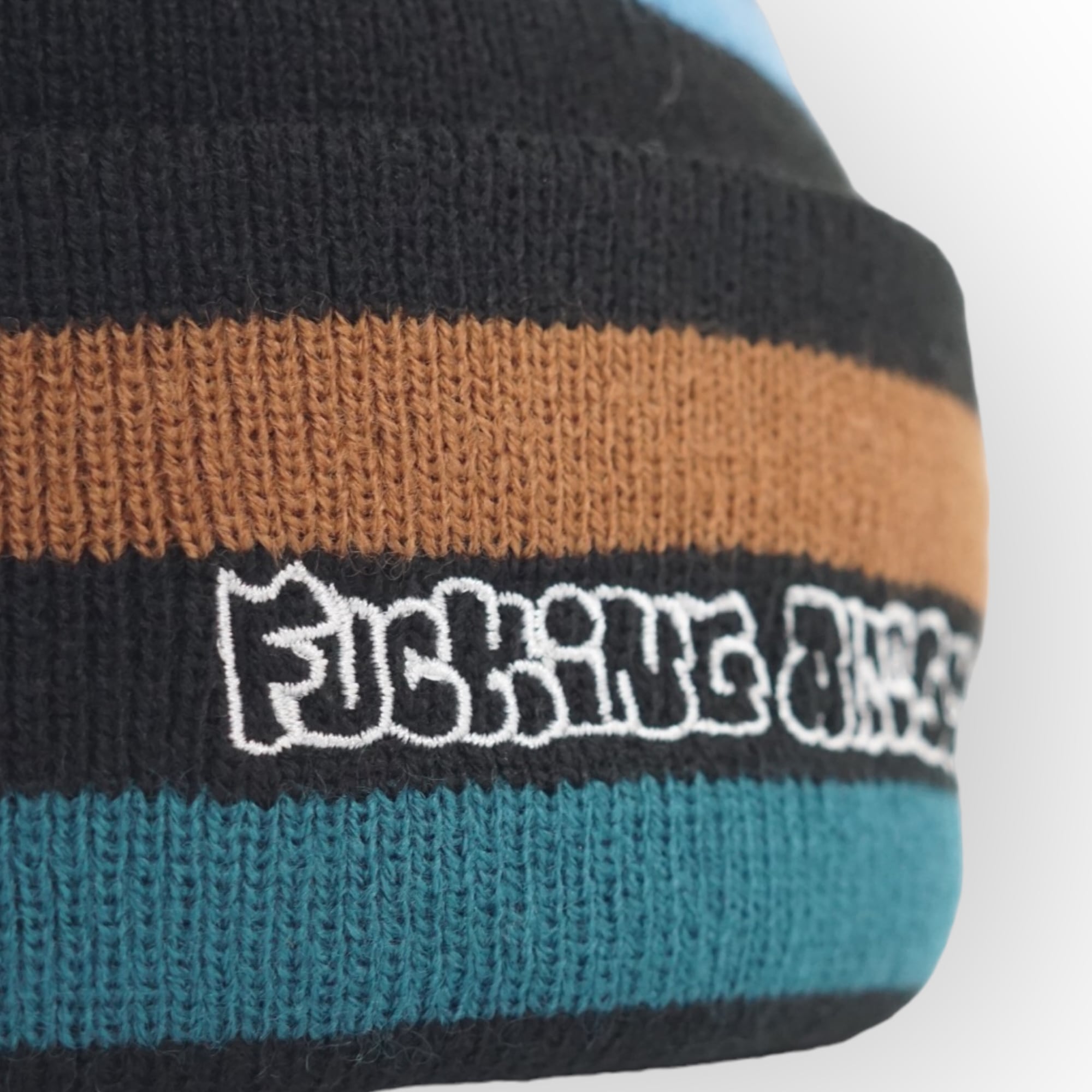 ◇Fucking Awesome ／ ファッキンオーサム ストライプ ビーニー