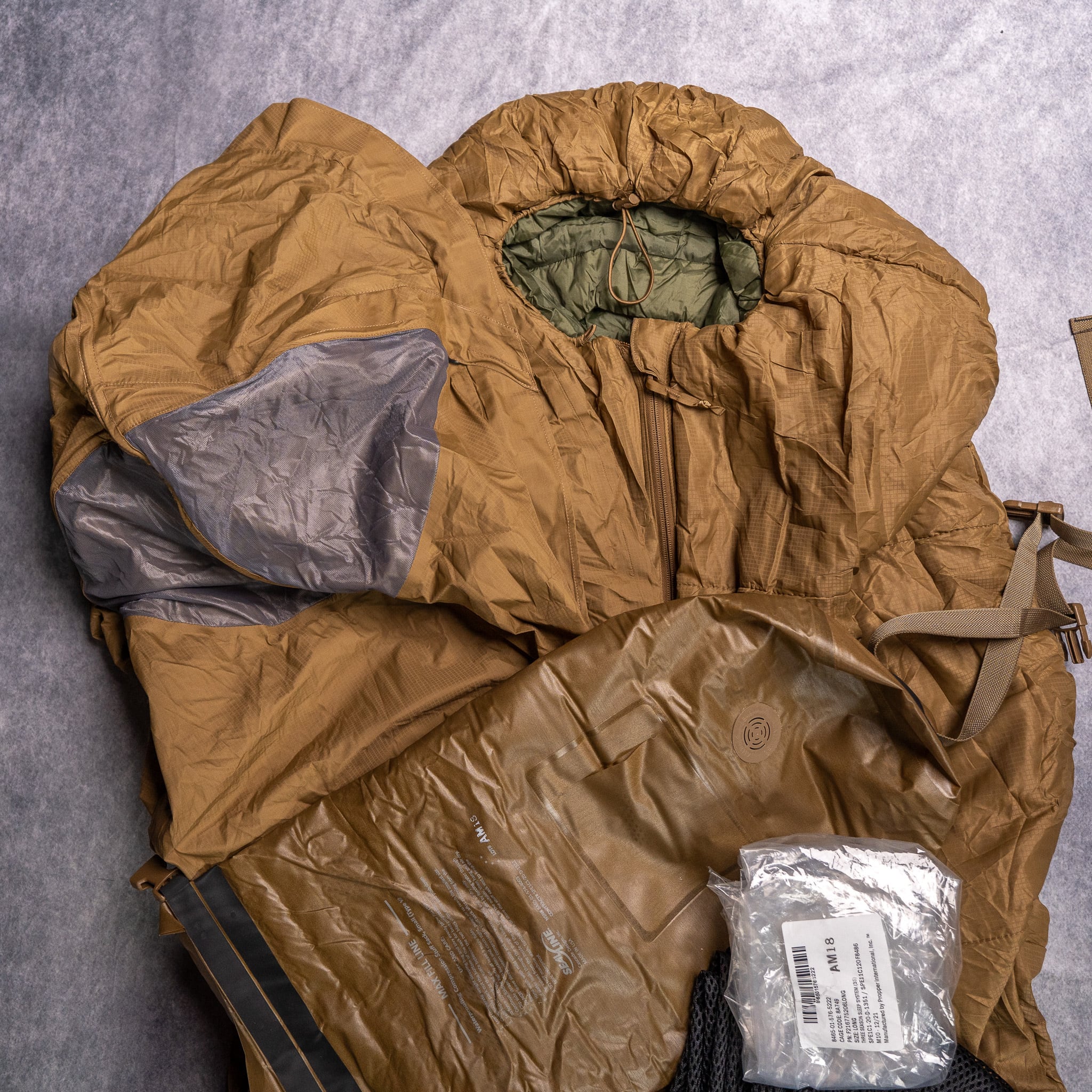 DEADSTOCK】U.S.Marine Corps 3 Season Sleep System Full Set 