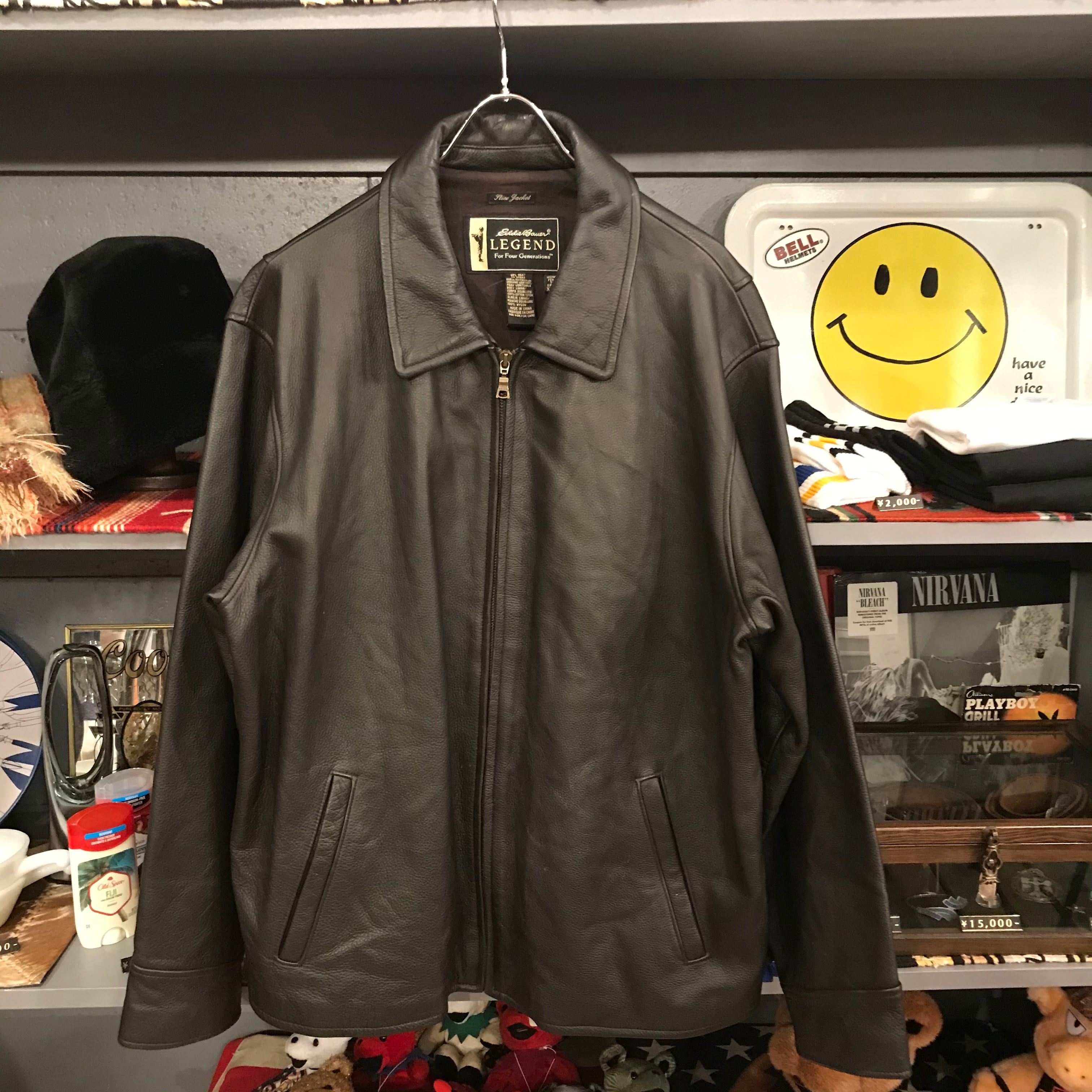 90s Eddie Bauer Leather Jacket | VOSTOK