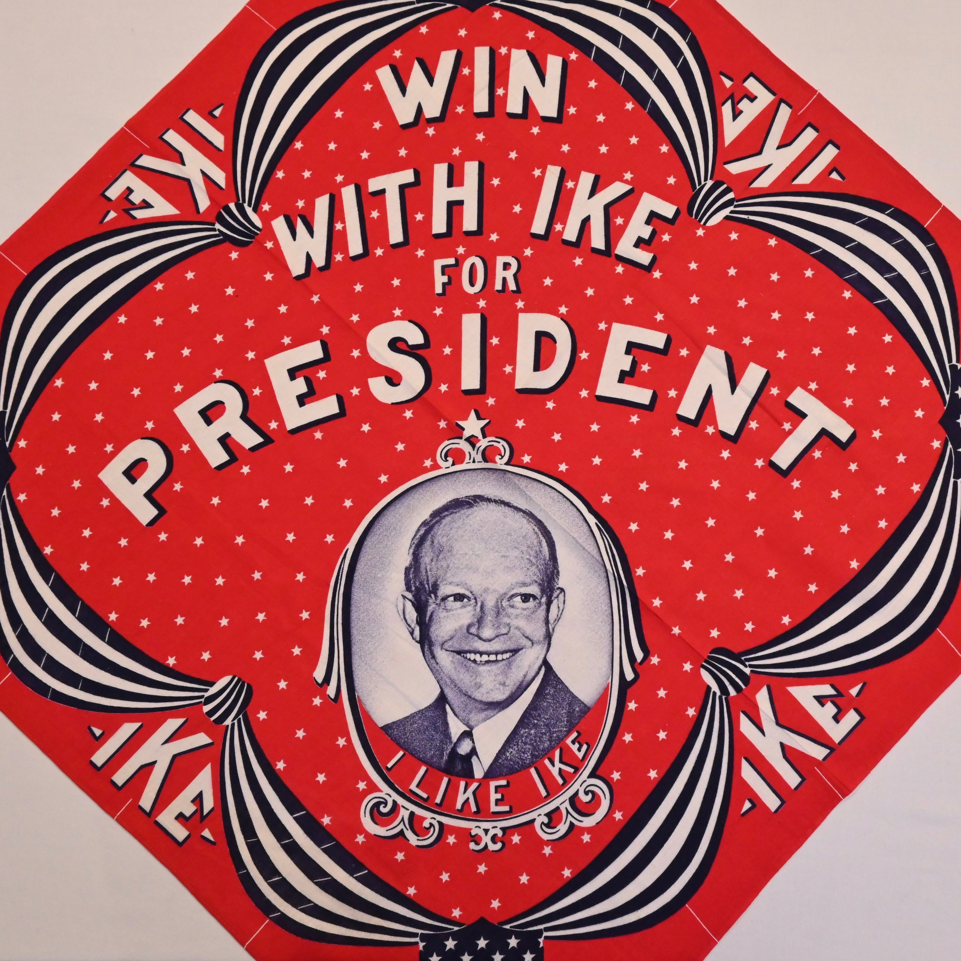 50's Deadstock Dwight D. Eisenhower bandana アイゼンハワー