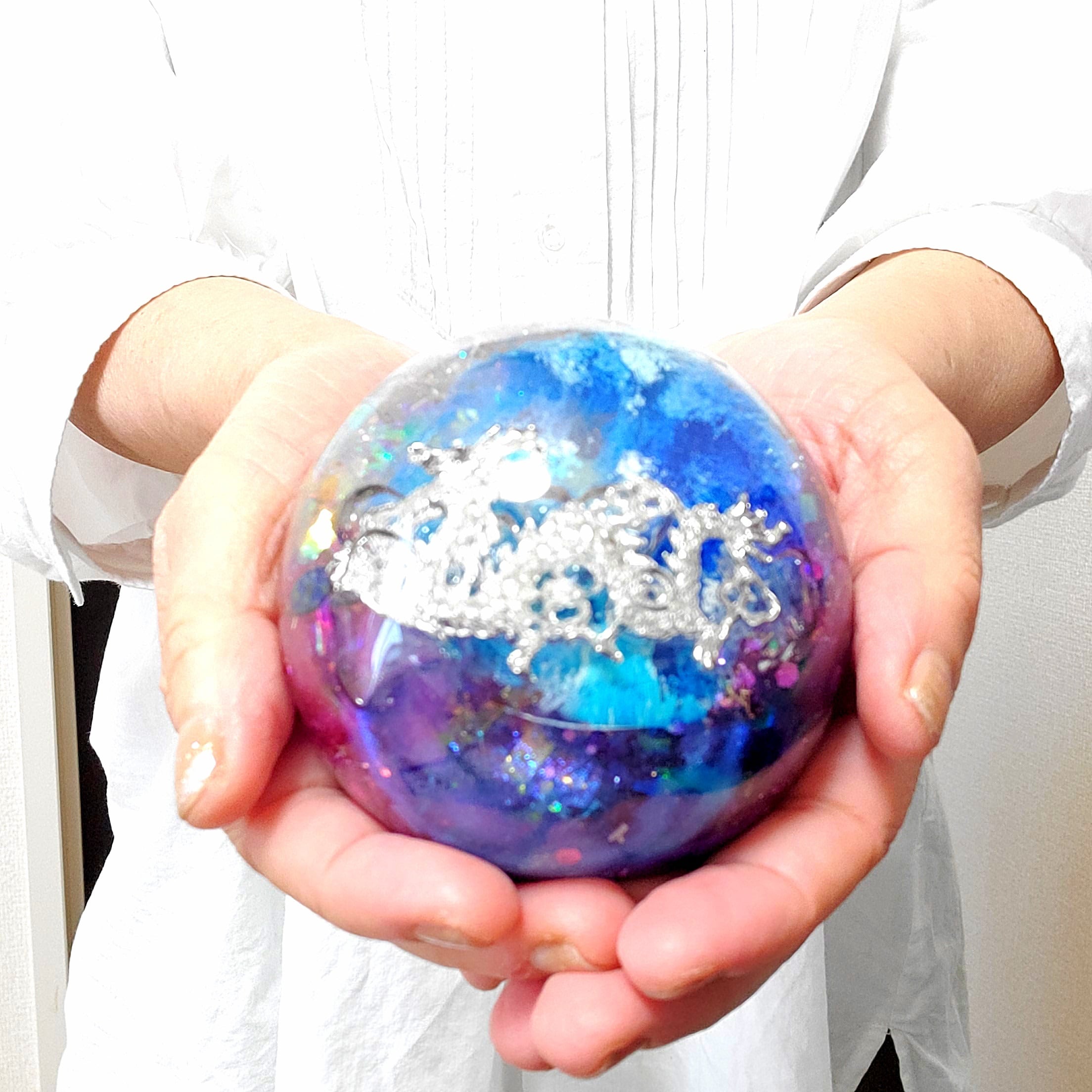 鳳凰と白銀龍の宝珠オルゴナイトシリーズ～龍宮城～ | オルゴナイト