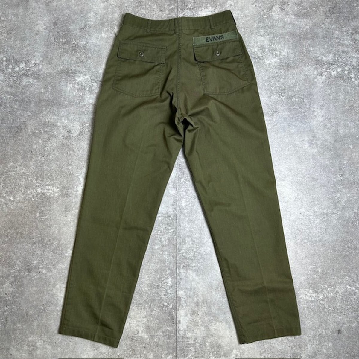 70's U.S ARMY BAKER UTILITY TROUSERS ベイカーパンツ ポリ混 OG507