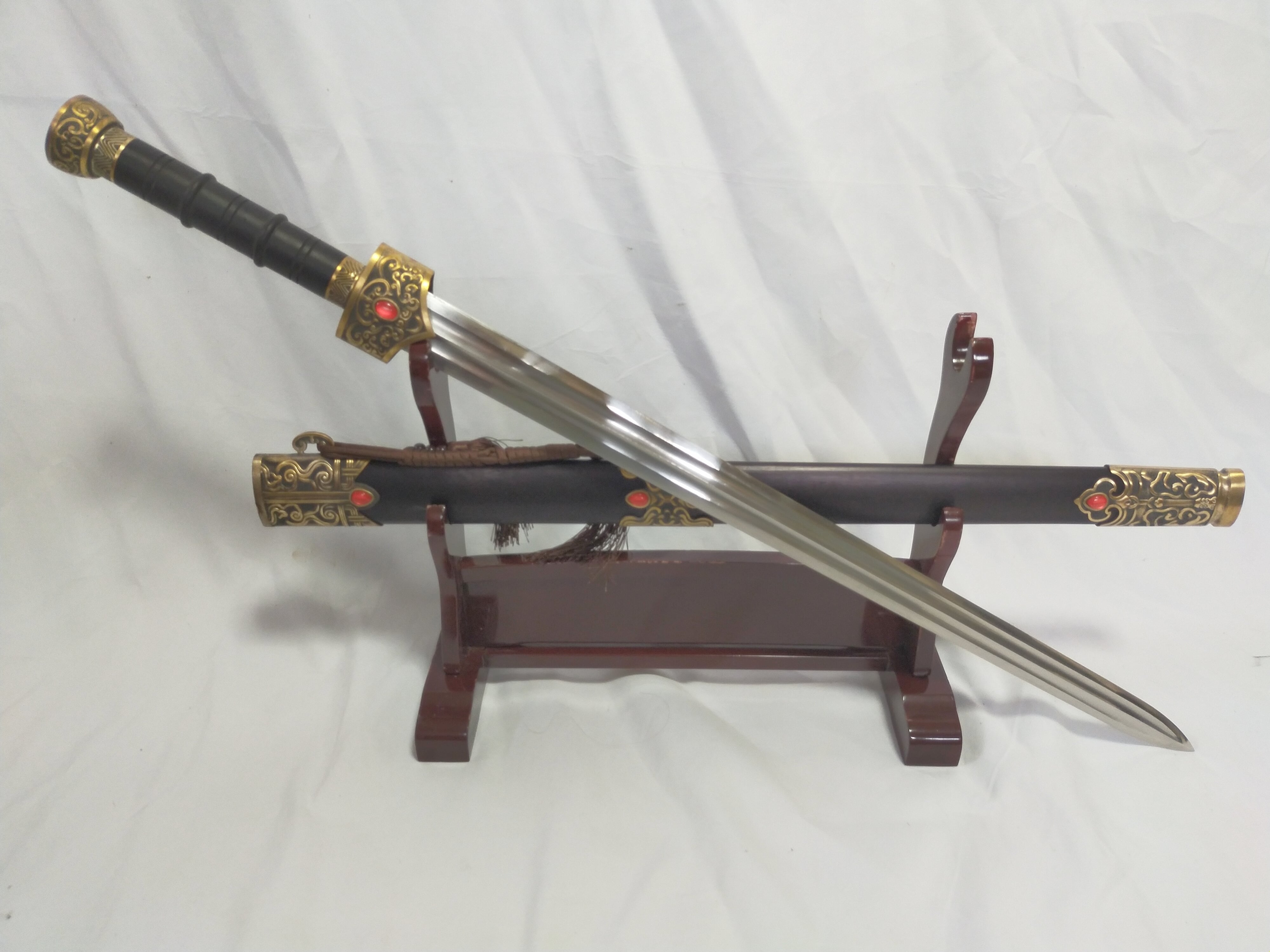 狴犴棍刀】古兵器 武具 刀装具 日本刀 模造刀 居合刀 武士道 鑑賞用