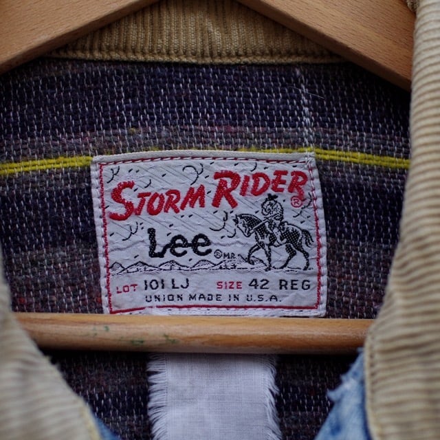 1960-70s Lee 101LJ STORM RIDER 42R / ヴィンテージ 刺繍タグ リー