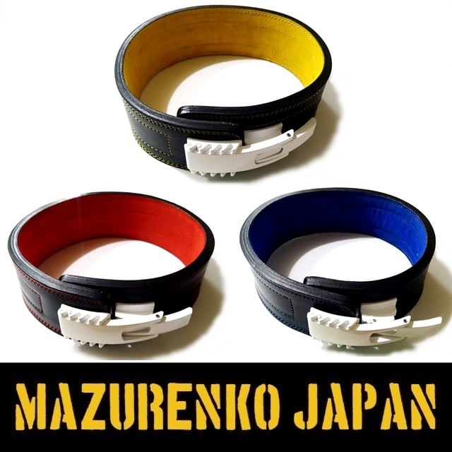 本牛革ERGラダーバックルレバーアクションパワーベルト13mm極厚仕上げ