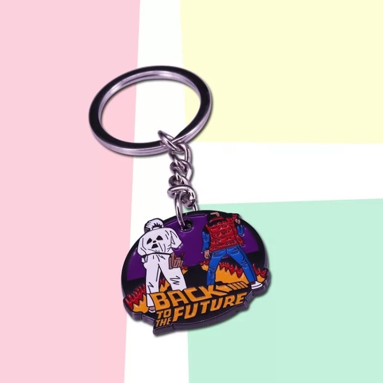 未使用】BACK TO THE FUTURE Ⅱ 1989 当時物キーホルダー 未使用】BACK