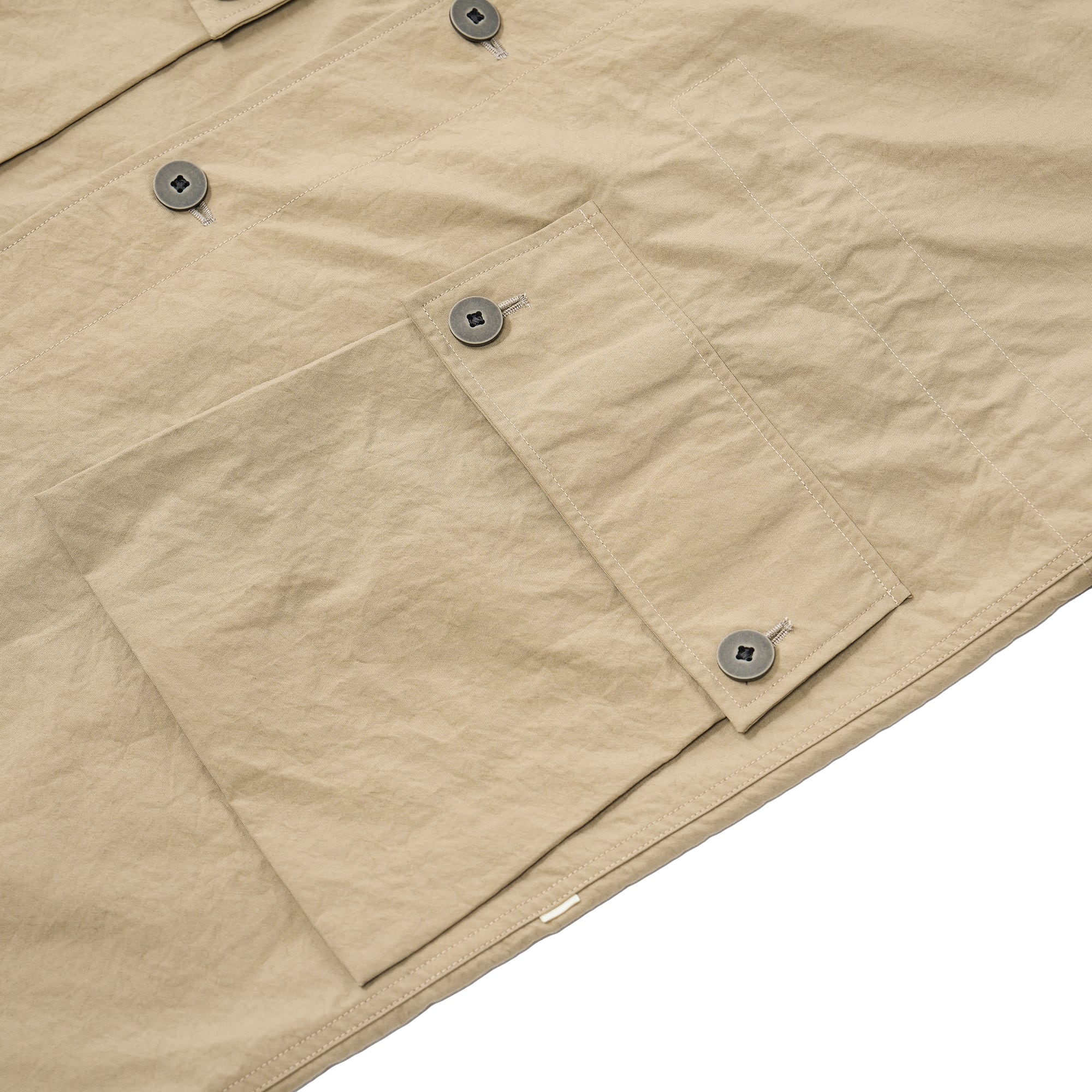 Euro Military Nylon Over Coat (beige) | OVY