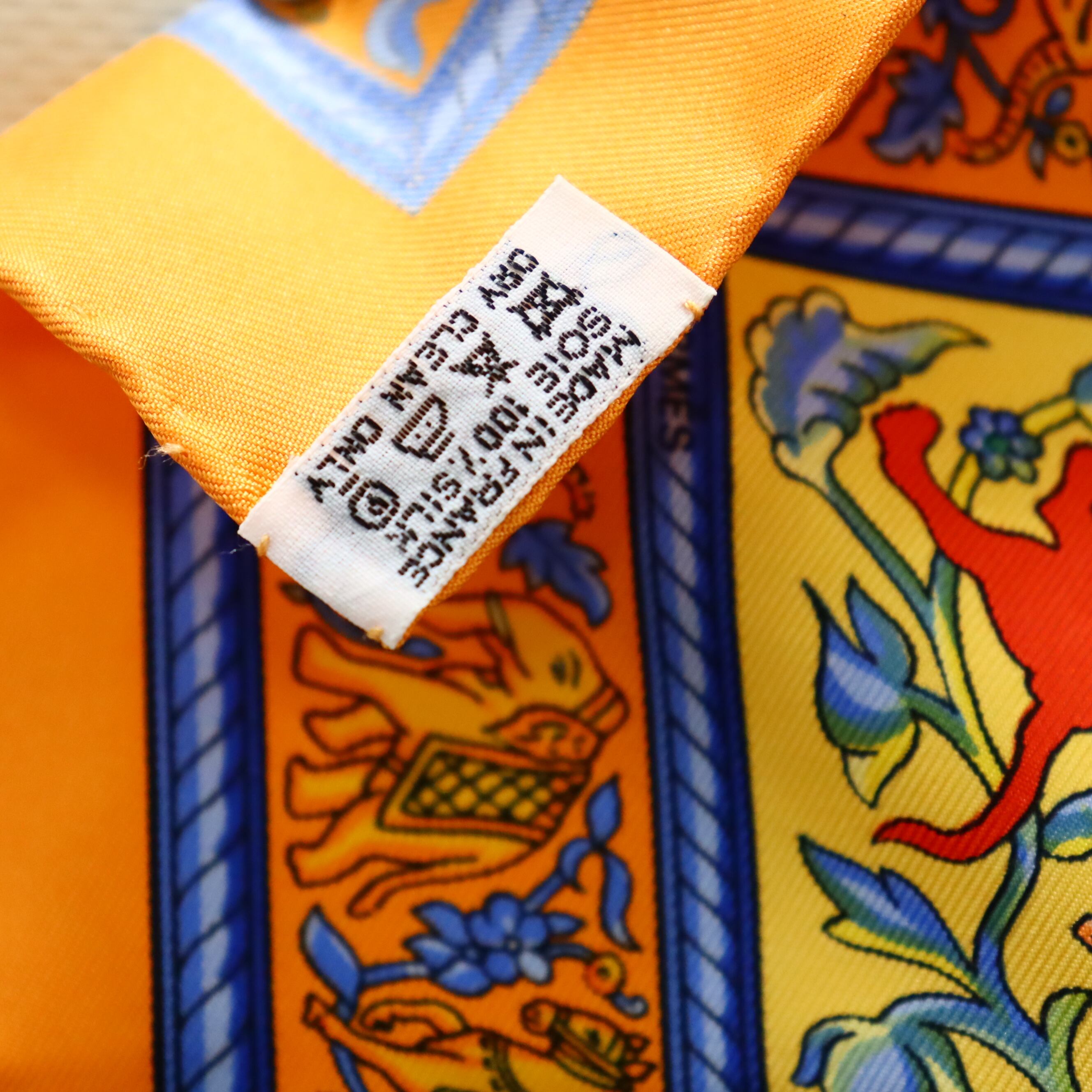 美品 HERMES エルメス カレ90 インドの狩猟 CHASSE EN INDE シルク