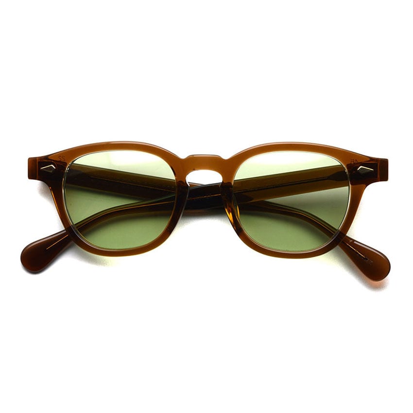 JULIUS TART OPTICAL / AR Sun / BROWN CRYSTAL2 - Light Green Lenses