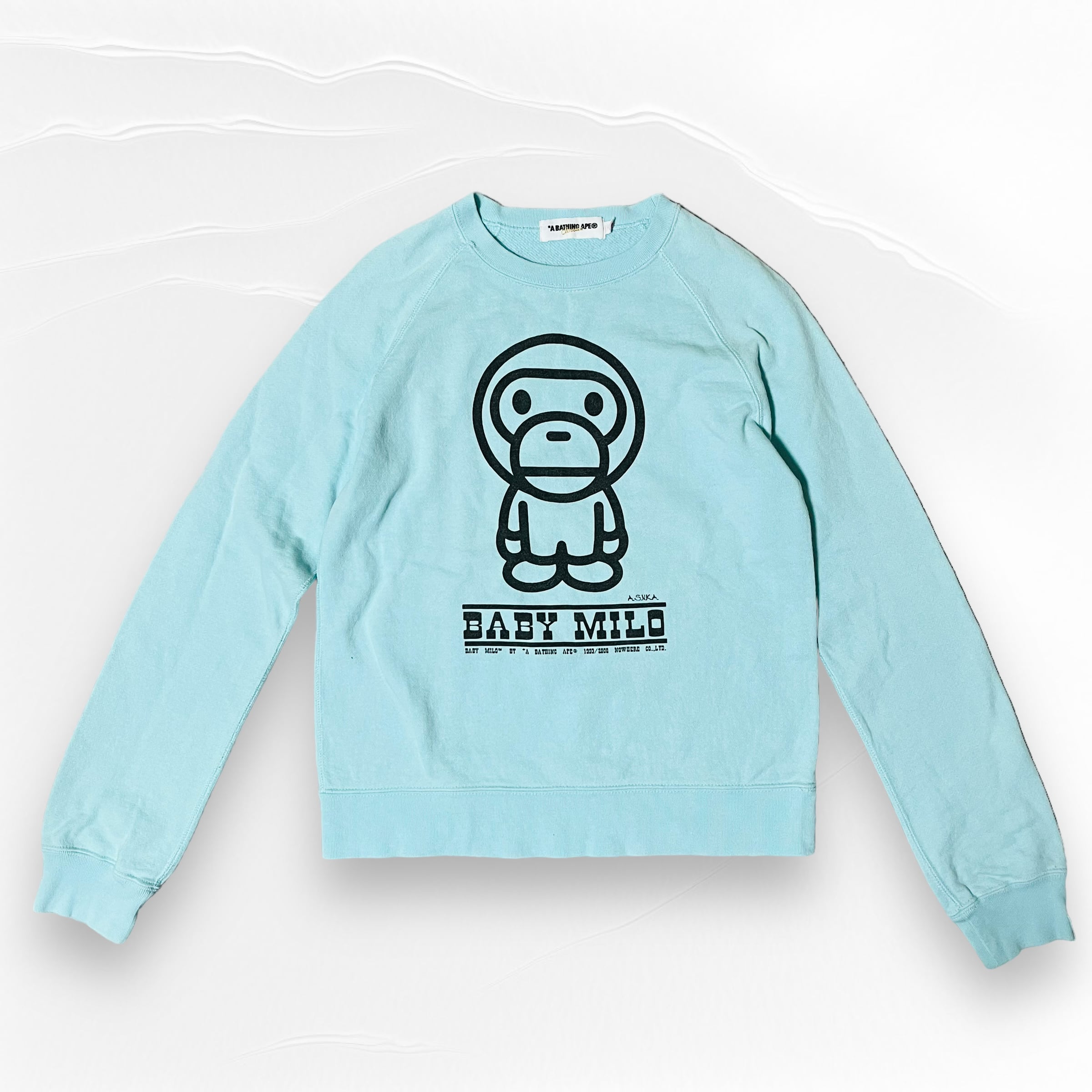 a bathing ape miloアベイシングエイプ スウェット トレーナー マイロ