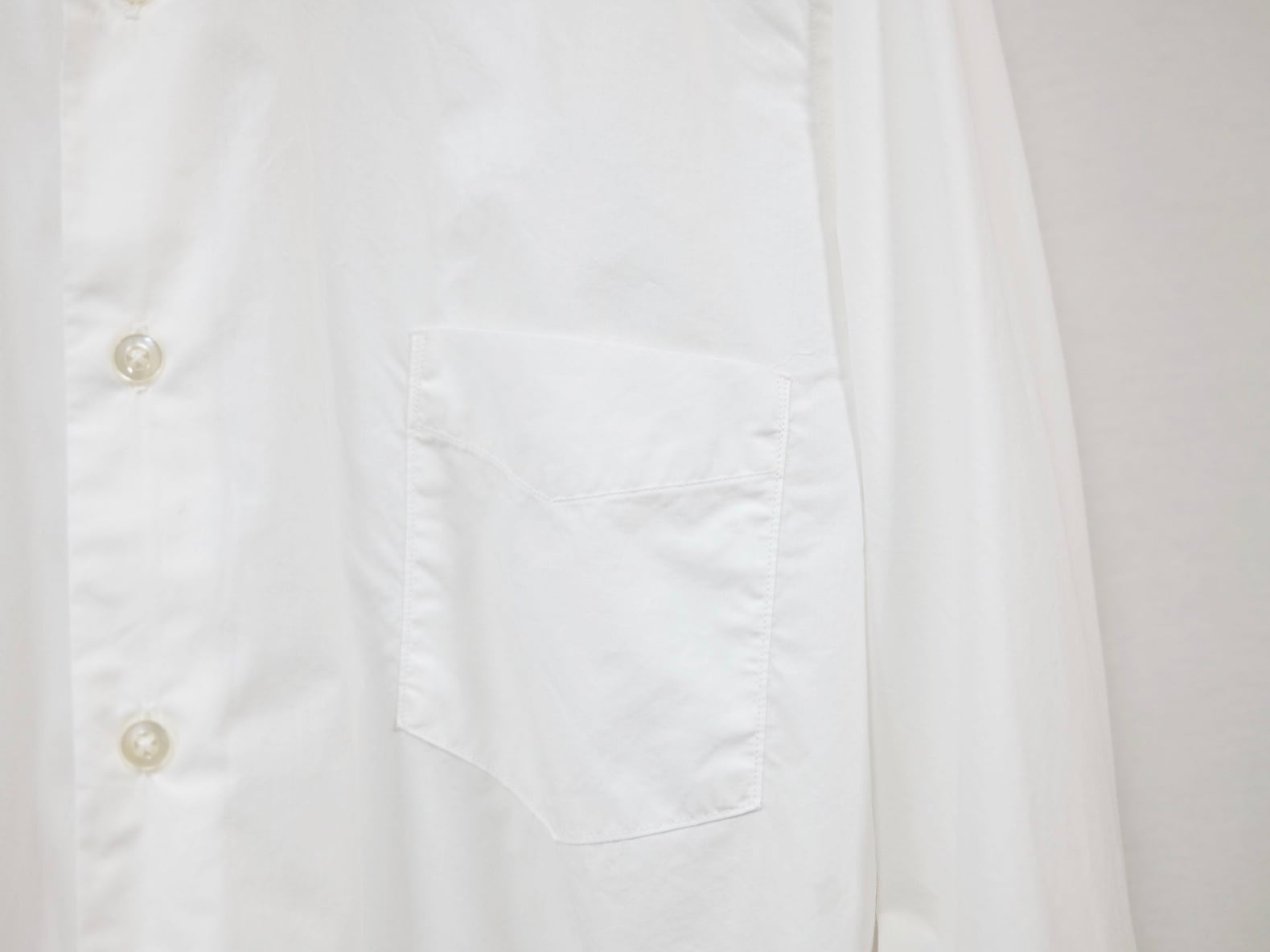 CIOTA “ スビンコットンタイプライターレギュラーカラーシャツ” WHITE