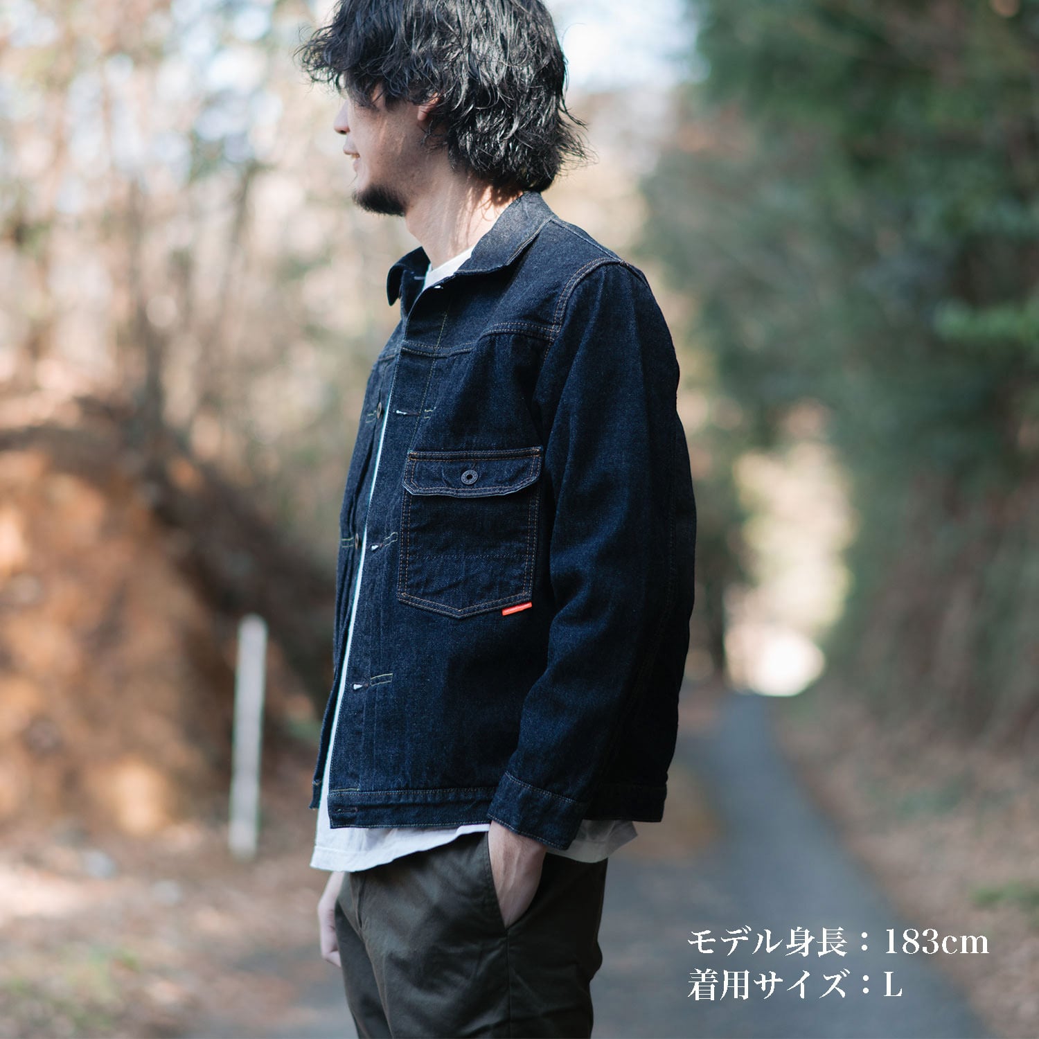1st type denim jacket RAINBOW【デニムジャケットレインボー
