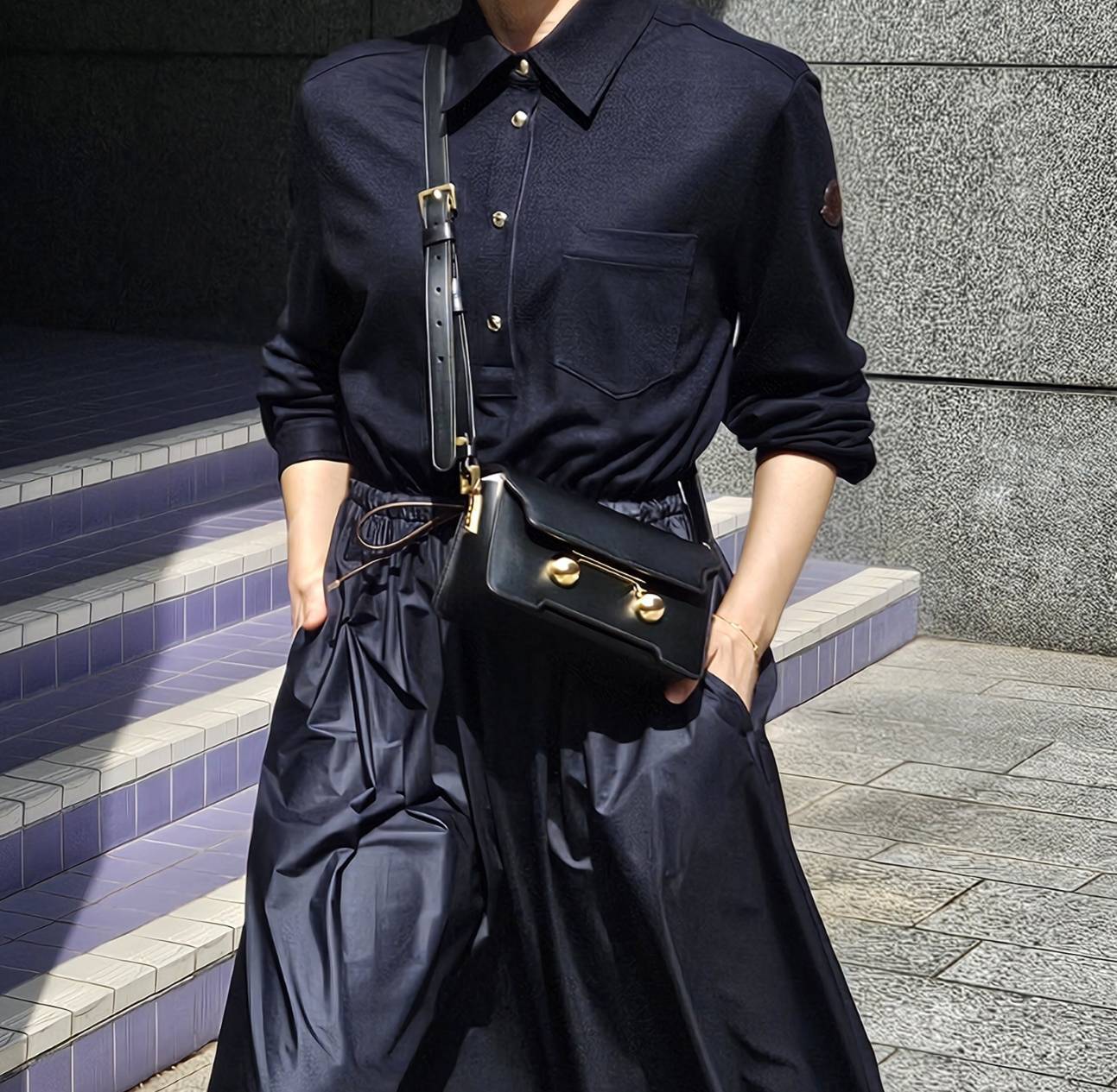 MARNI ブラックレザー製 trunkaroo ミニショルダーバッグ | lucca okayama