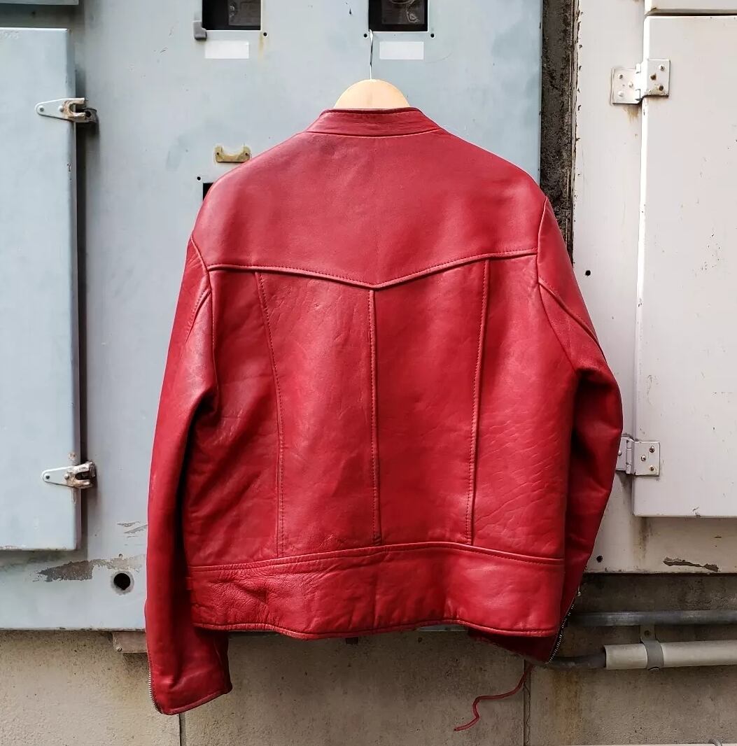 赤！ 70～80s Vintage UK Riders Jacket ロンジャン ライダース