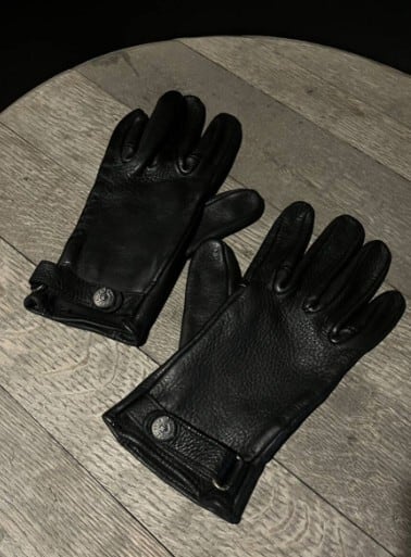 CHROME HEARTS クロムハーツ レザーグローブ サイズ8 廃盤/ホース