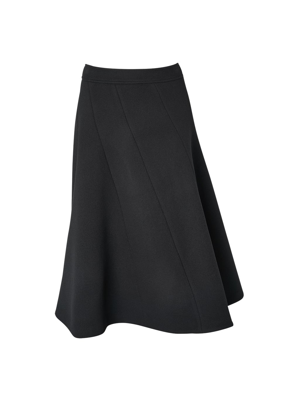 BORDERS at BALCONY BIAS WOOL SKIRT ボーダーズアットバルコニー