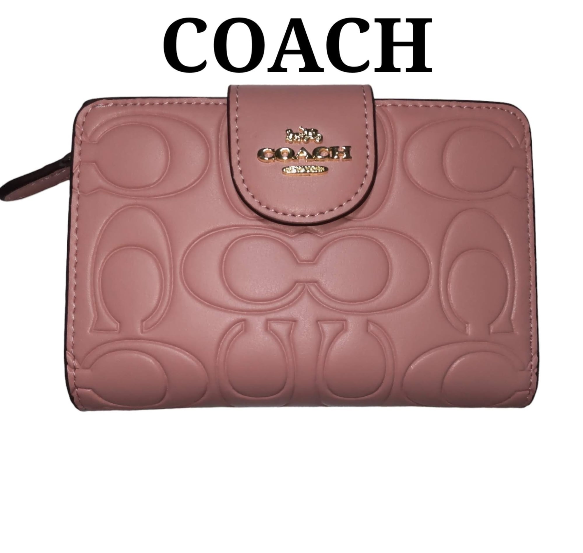 COACHコーチ 二つ折り財布 ミディアム コーナー ジップ ウォレット