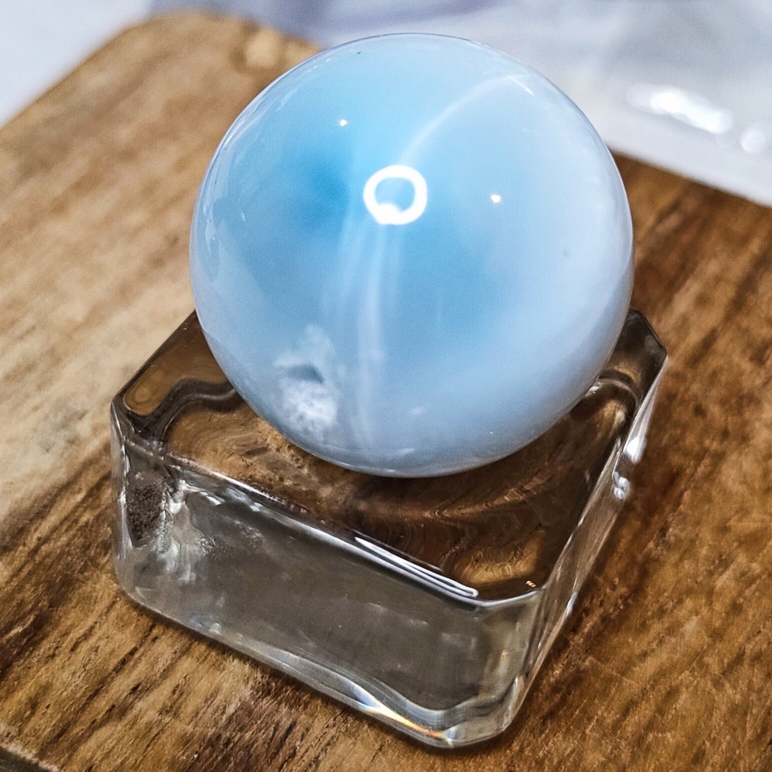 トップグレード 高品質 天然 ラリマー 大玉 スフィア 22.5mm ⑤ 丸玉