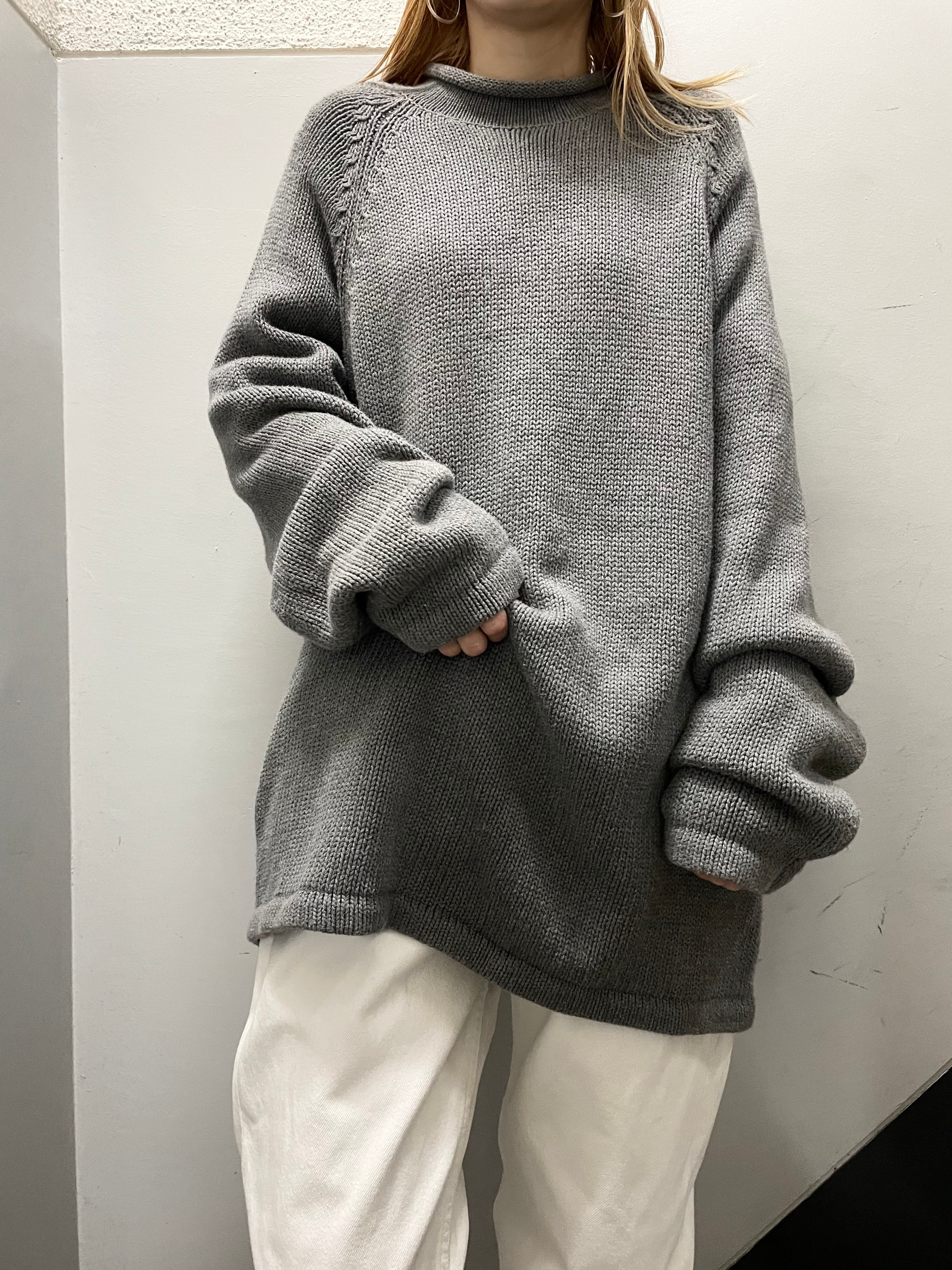 J.CREW ロールネック コットンニット | 古着屋 Boogie