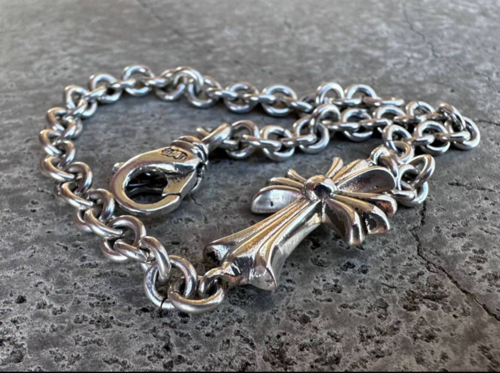 CHROME HEARTS クロムハーツ タイニー CHクロス ブレスレット NE
