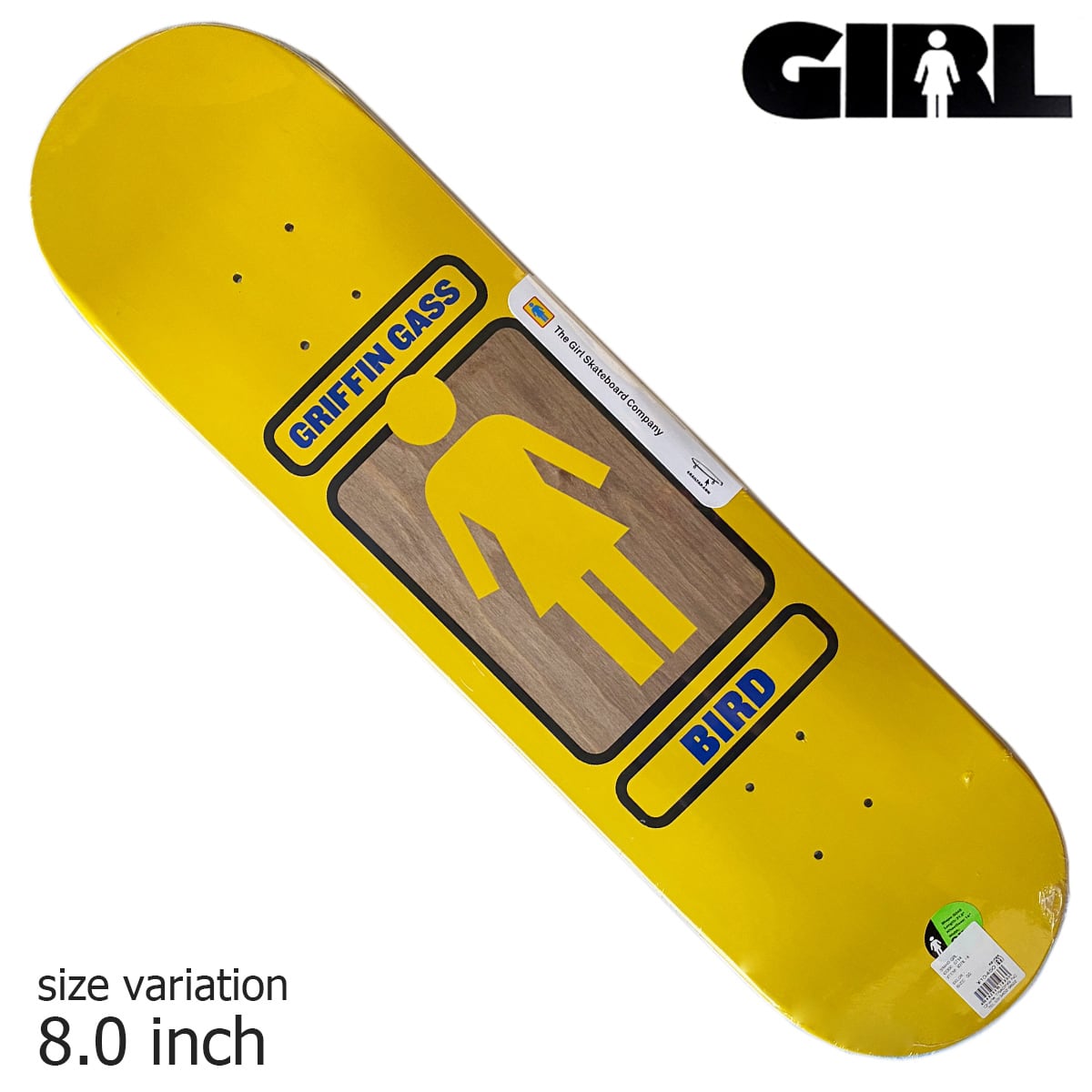GIRL GASS 93 TIL 8.0 inch スケートボード スケボー デッキ ガール