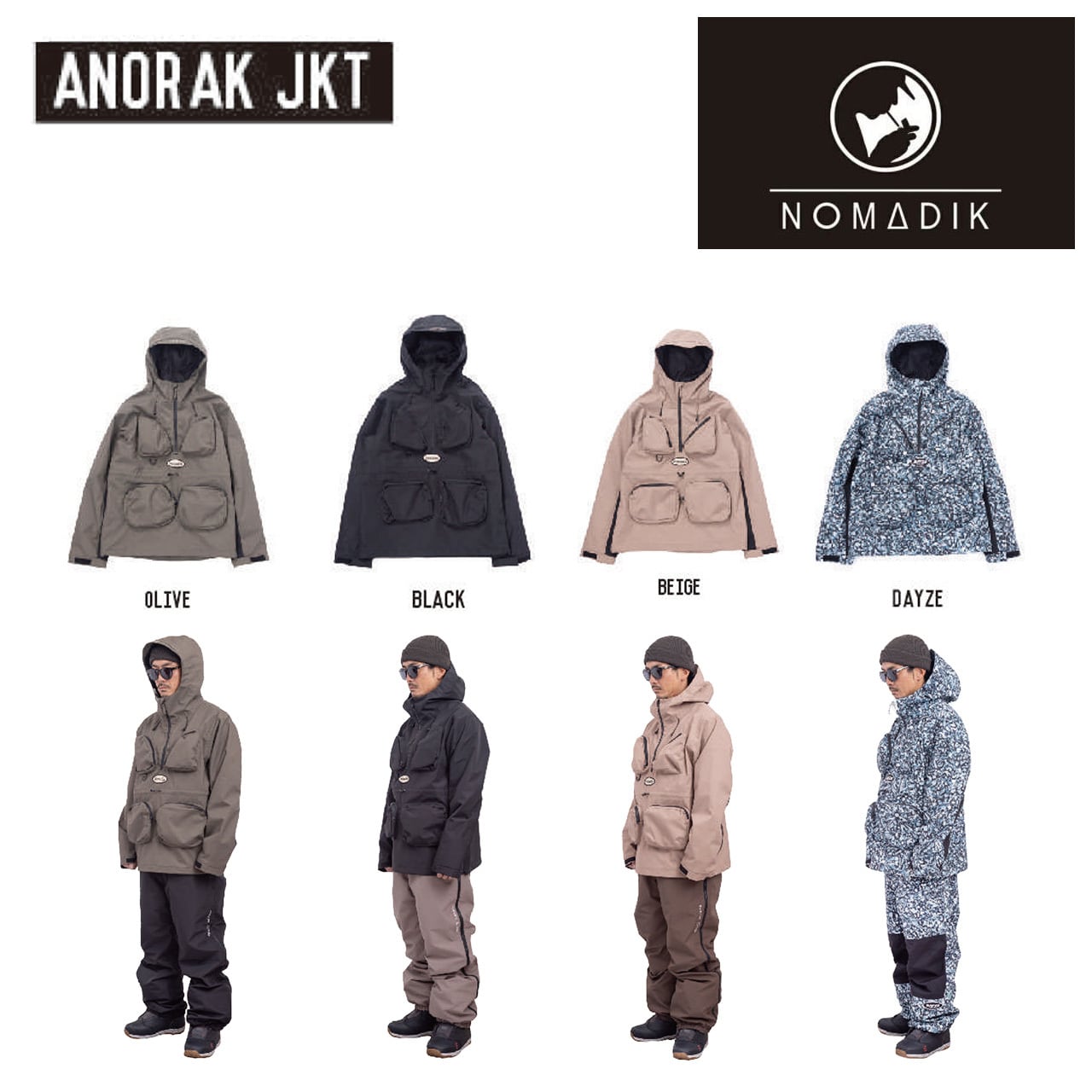 23-24 NOMADIK ANORAK JKT スノーボード ウェア ノマディック