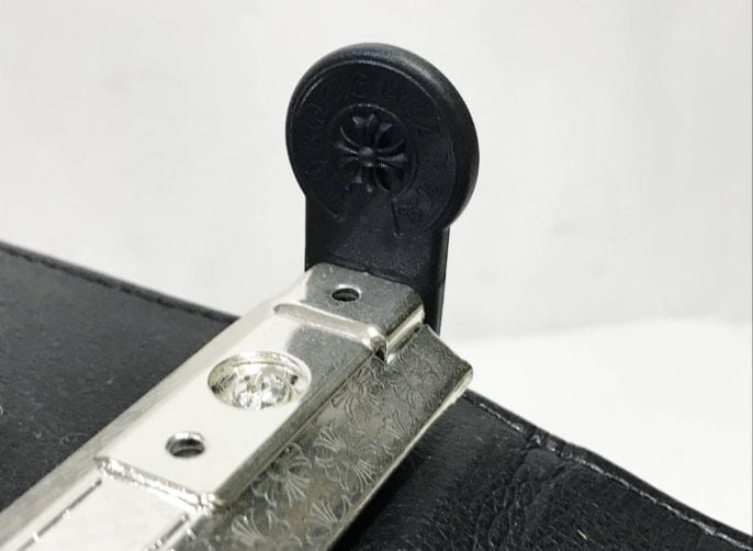 廃盤】CHROME HEARTS クロムハーツ レザー A4 バインダー 黒 ホース