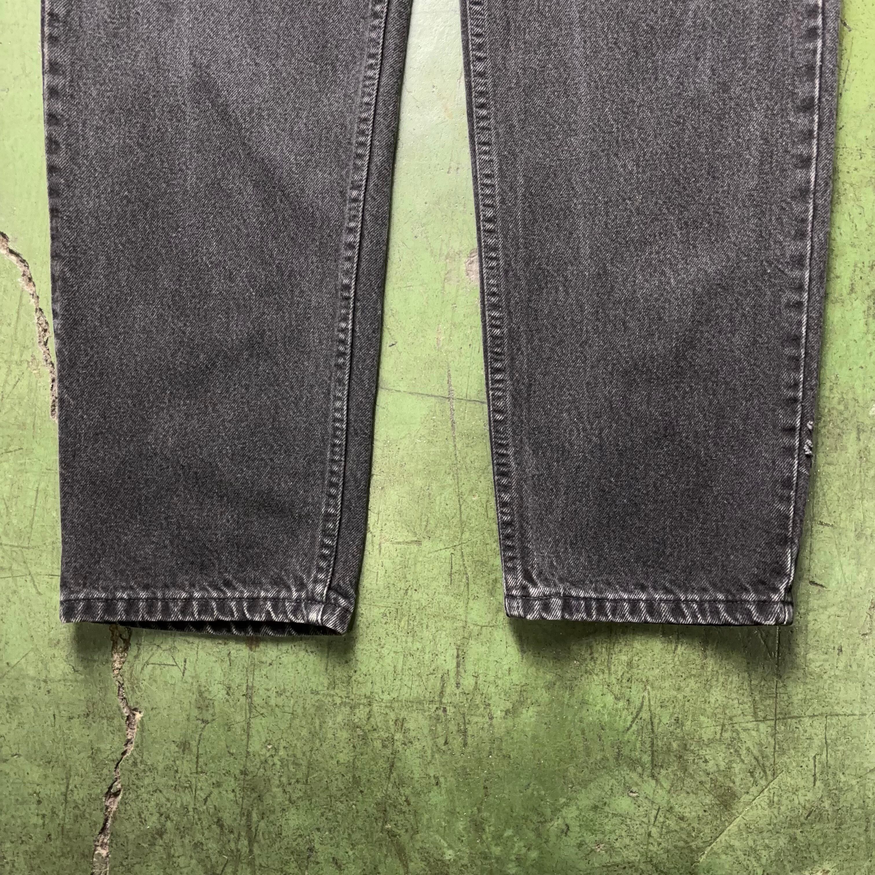 OLD GAP Black Denim Tapered Pants W36 MADE IN USA オールドギャップ