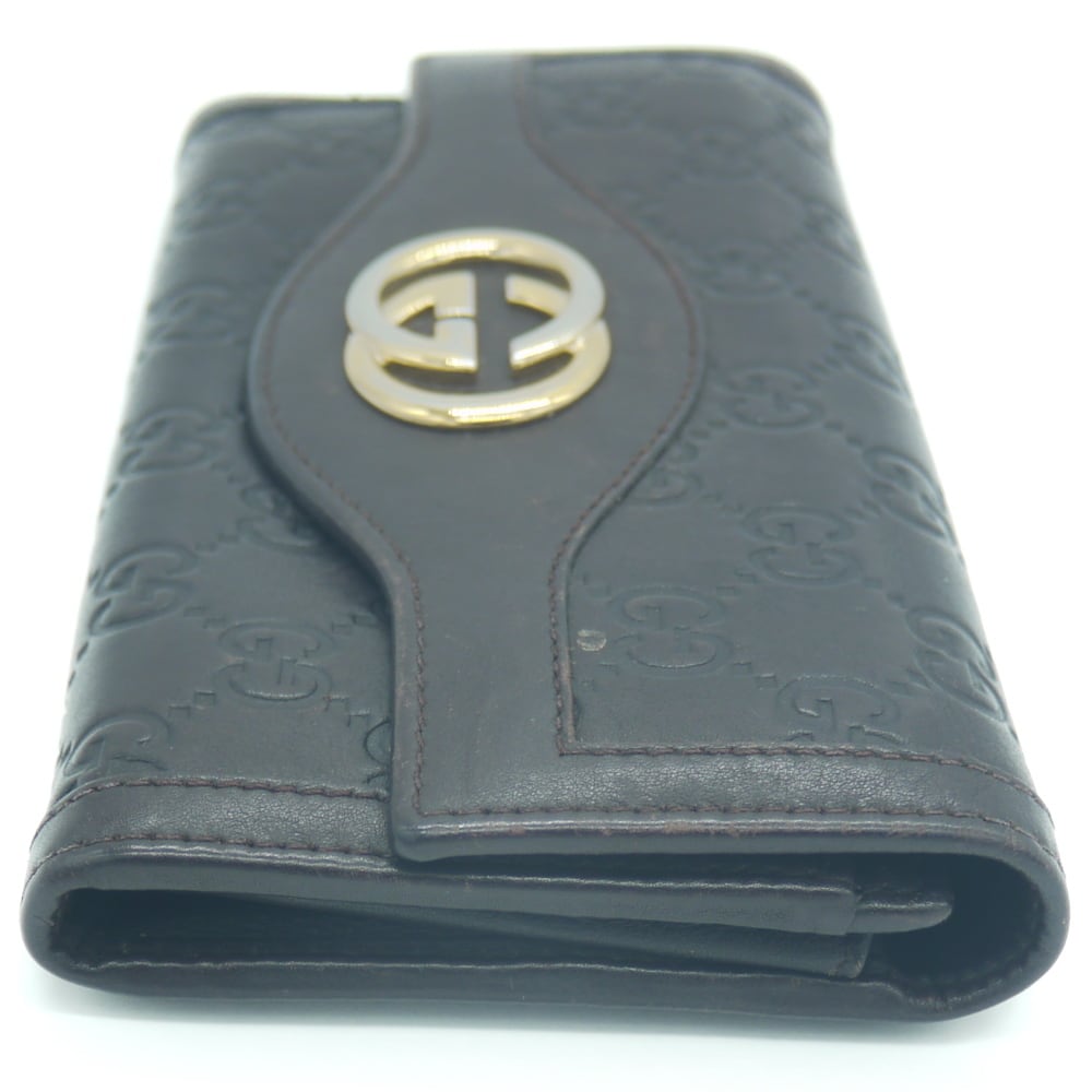 GUCCI グッチ インターロッキングG グッチシマ 二つ折長財布 GG 282434