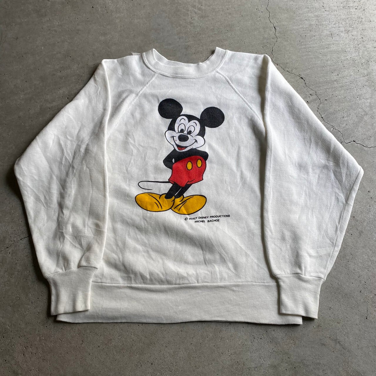 80年代 USA製 ビンテージ ディズニー ミッキーマウス キャラクター両面