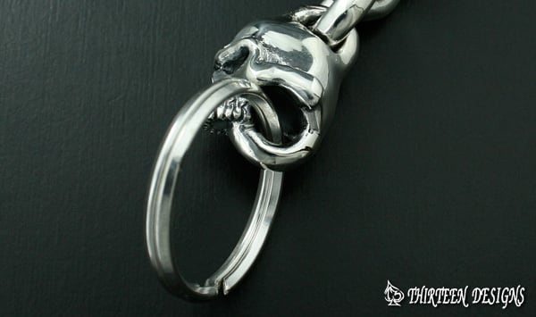 THIRTEENDESIGNS サーティーンデザインズ KY-3 MAD SKULL HANGING KEY