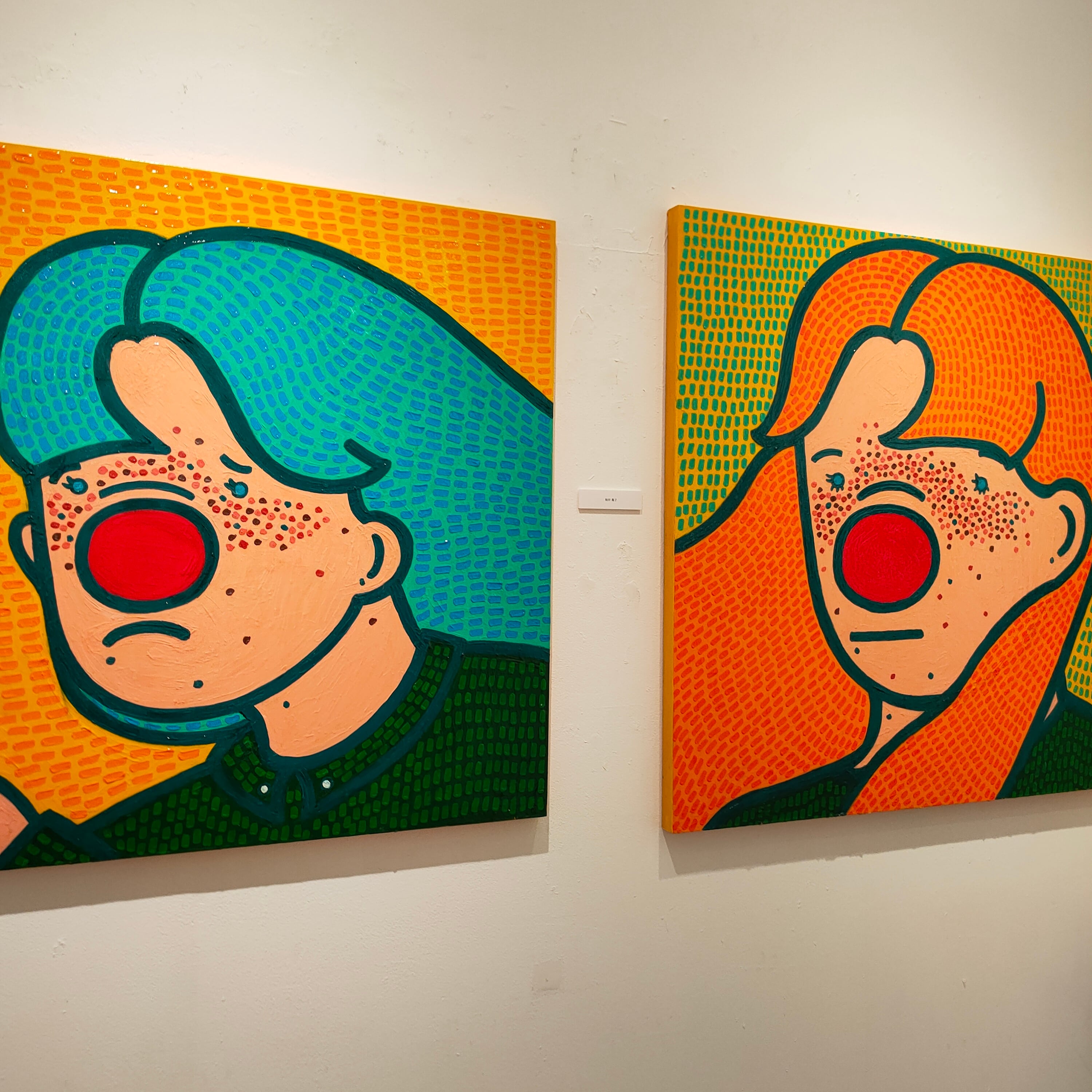 原画4点セット】○Kaoruko Negishi○ アクリル画 紐付き 原画4点セット