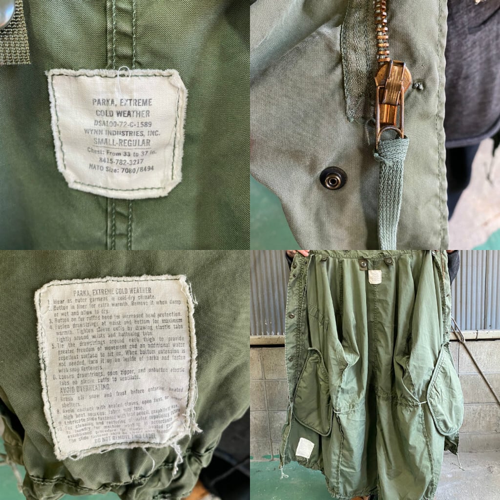 72年納品 70年代 ビンテージ U.S.ARMY 米軍実品 M-65 ミリタリー