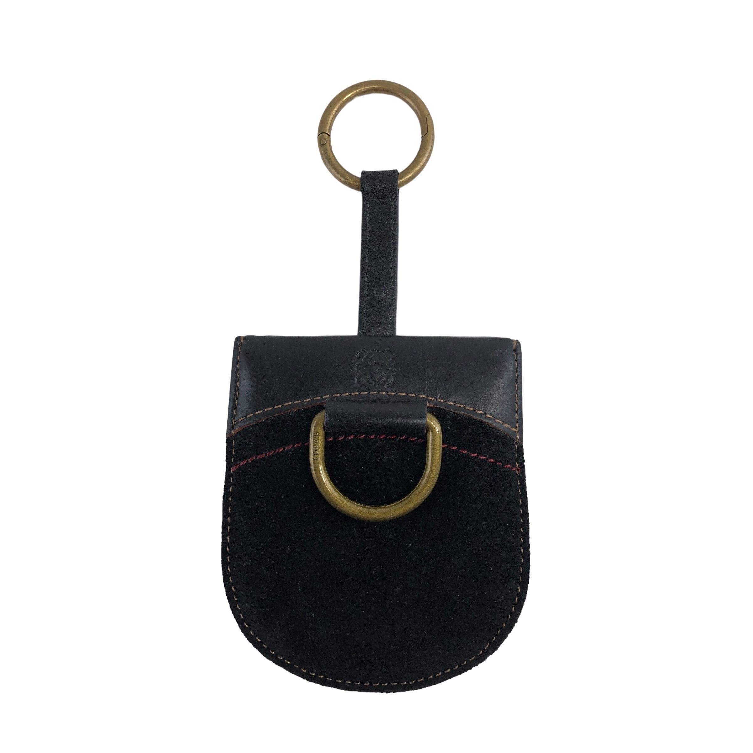 LOEWE ロエベ キーケース ブラック アナグラム レザー vintage