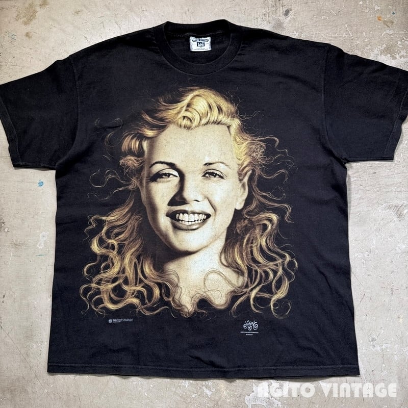 90's MARILYN MONROE FACE Tee マリリンモンロー フェイスT Leeボディ