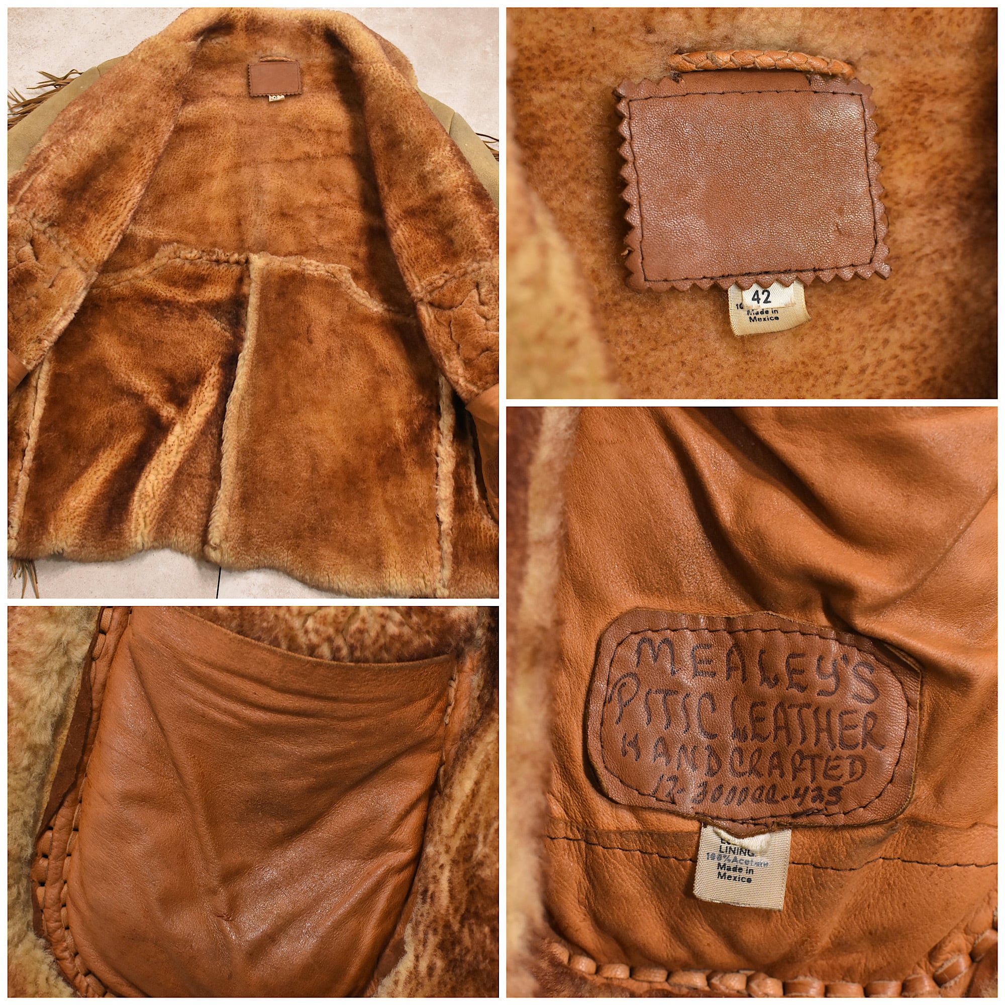MEALEY'S PITIC LEATHER mouton coat | 古着屋 grin days memory