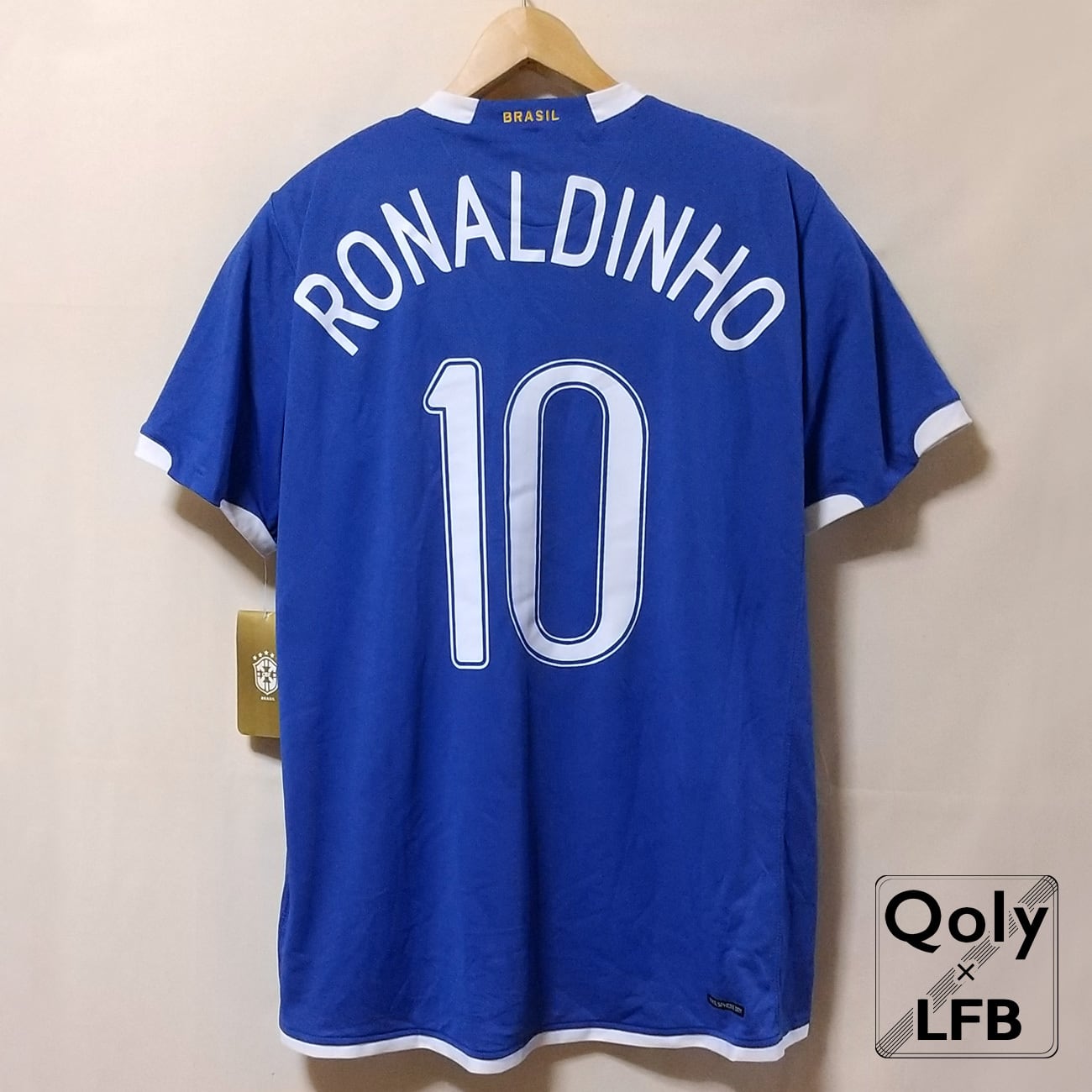 ブラジル代表 2006 Nike アウェイ半袖 ユニフォーム #10 RONALDINHO