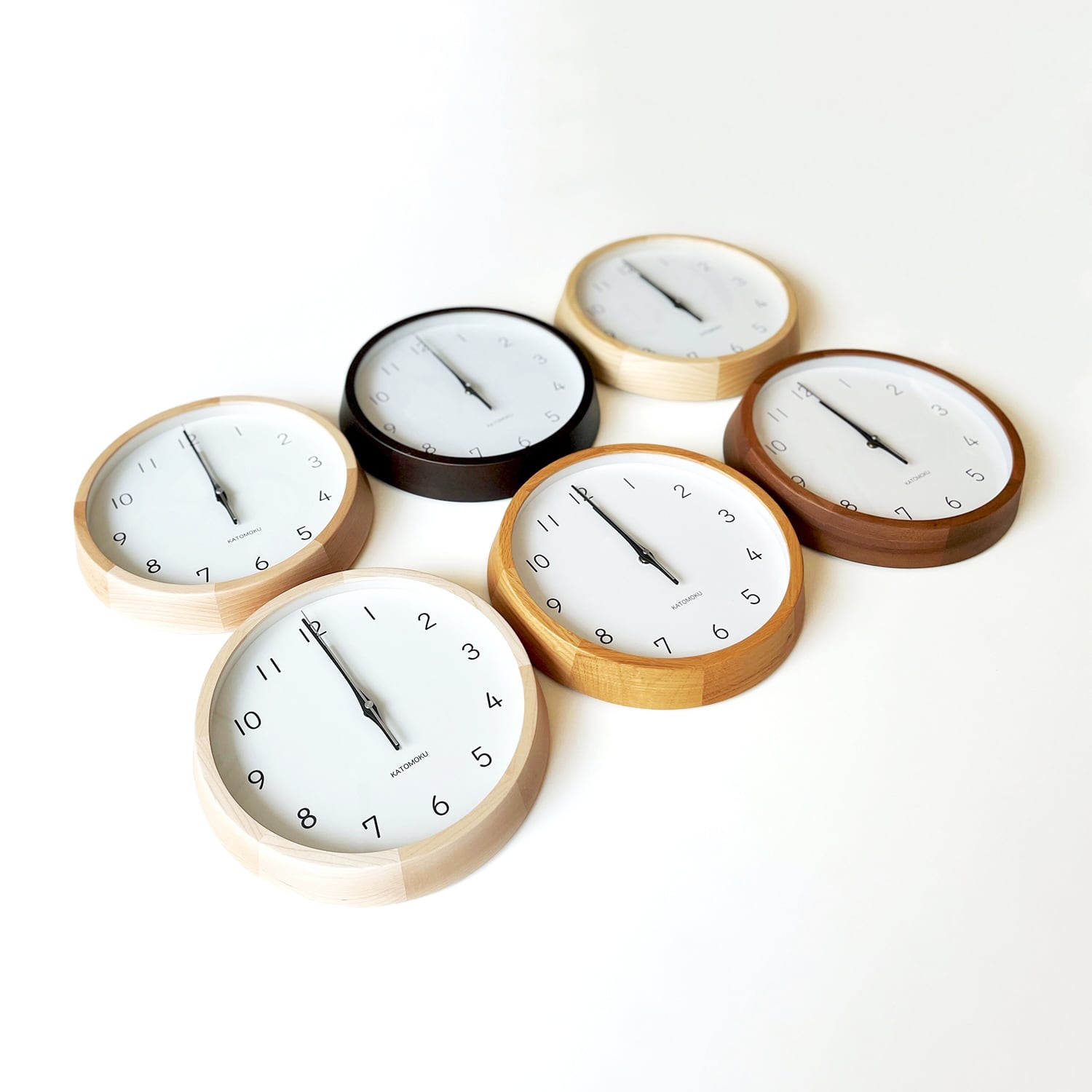 KATOMOKU muku clock 13 ウォールナット km-104WA 掛け時計 | 加藤木工