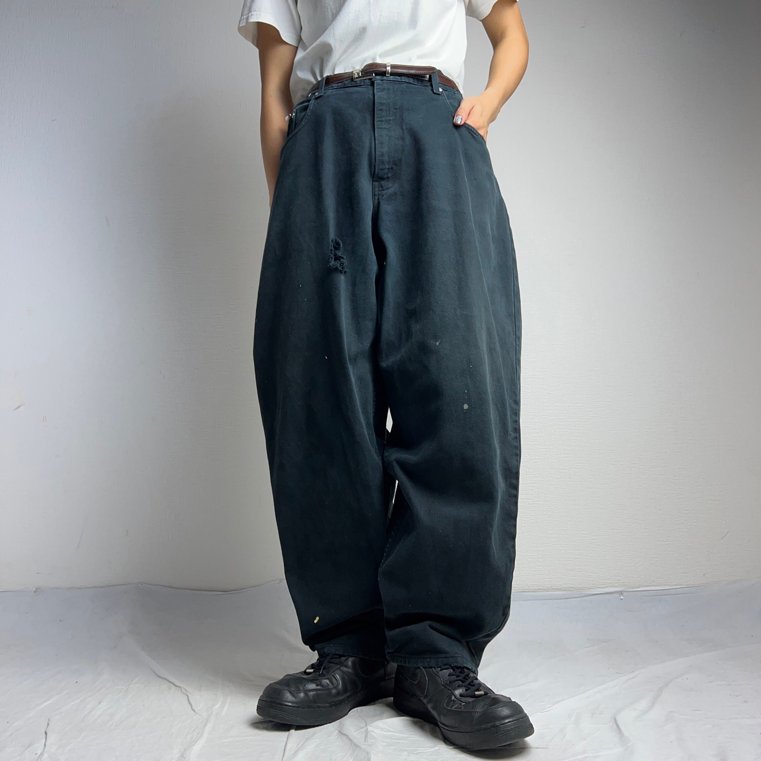 90's Levi's SilverTab BAGGY BLACK DENIM PANTS リーバイス シルバー