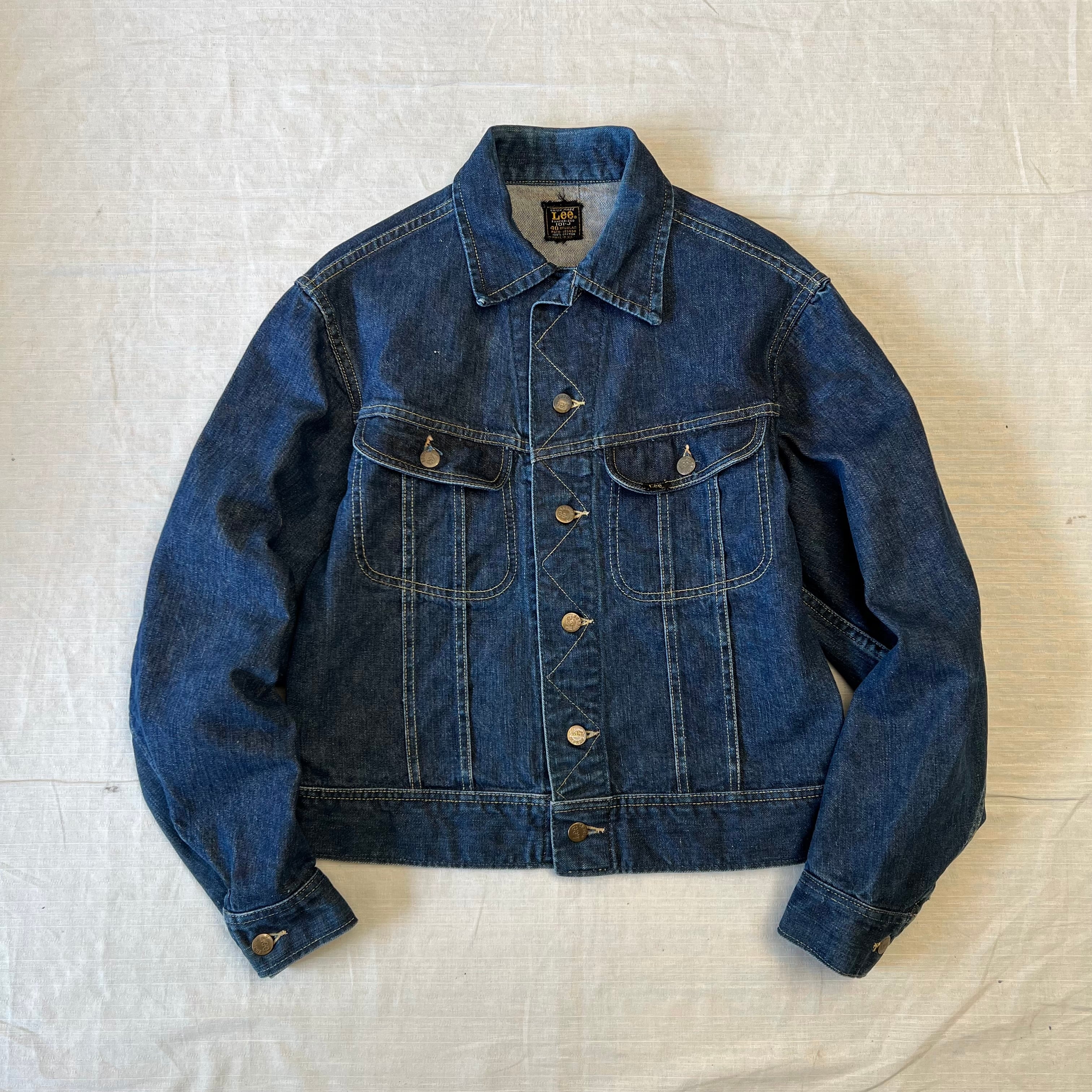 USA製 60's Lee/リー 101Jデニムジャケット Gジャン 濃紺 ヴィンテージ