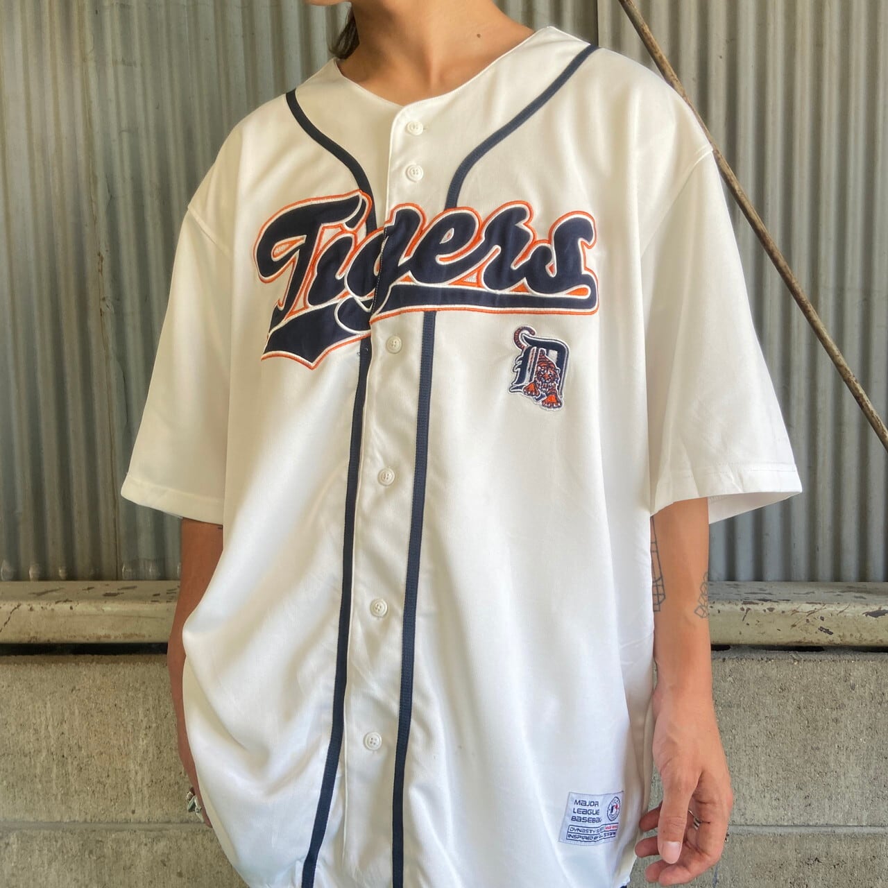 Dynasty MLB デトロイト・タイガース ベースボールシャツ メンズXL