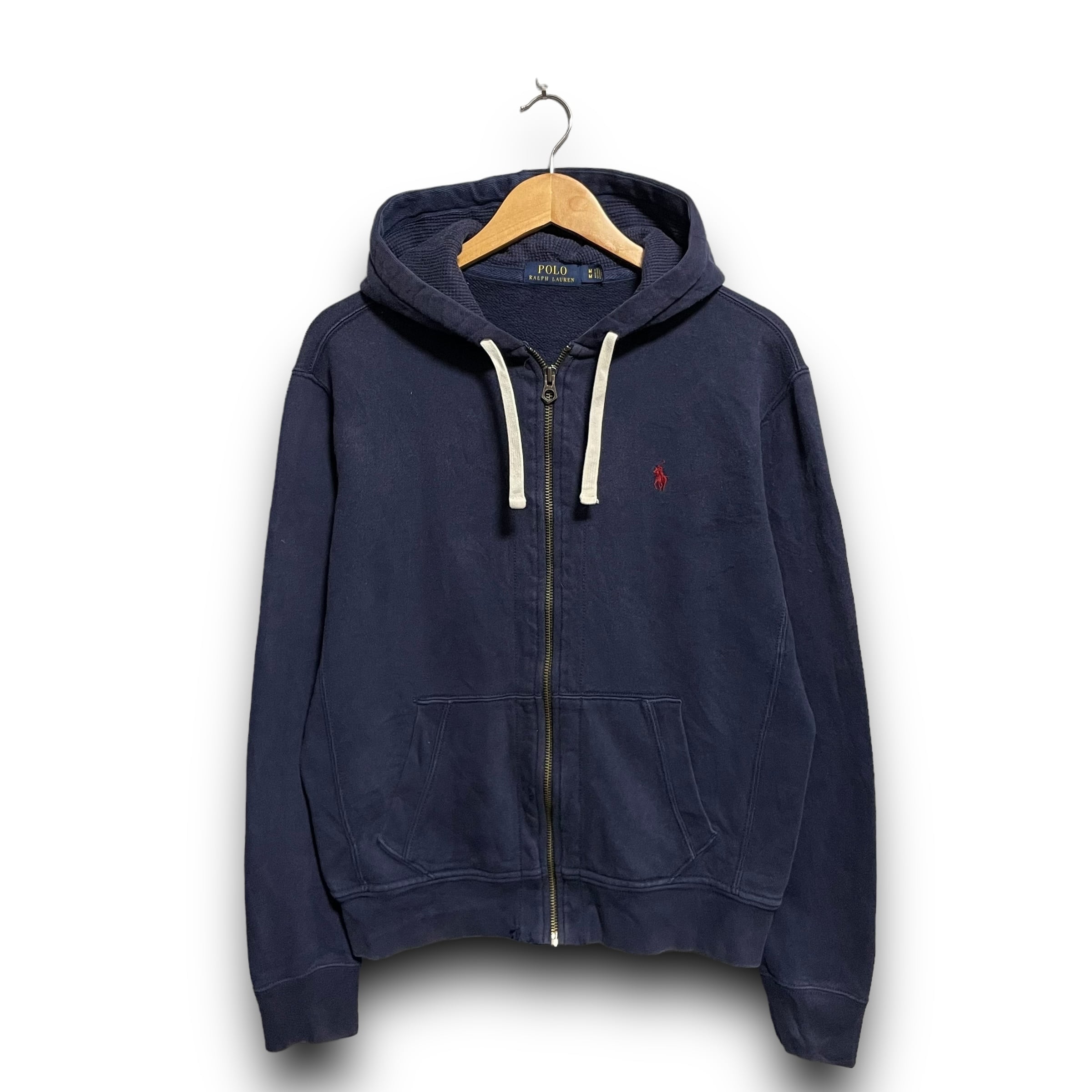 M】POLO Ralph Lauren ポロラルフローレン 刺繍ロゴ ジップアップ