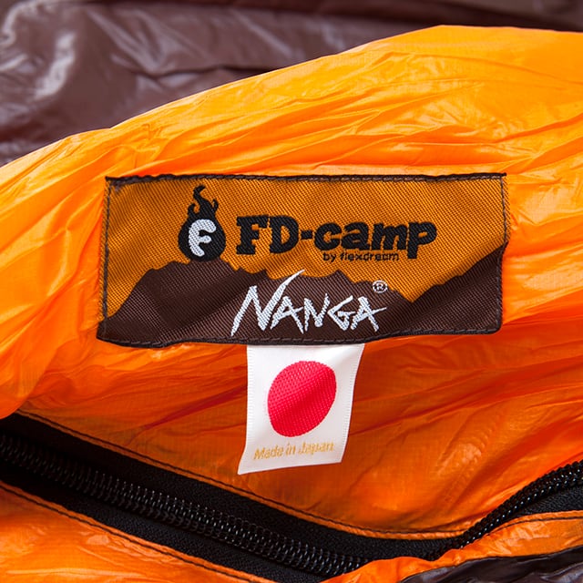 NANGA（ナンガ）×FD-campコラボ シュラフ 『オレンジ・ブラウン』別注