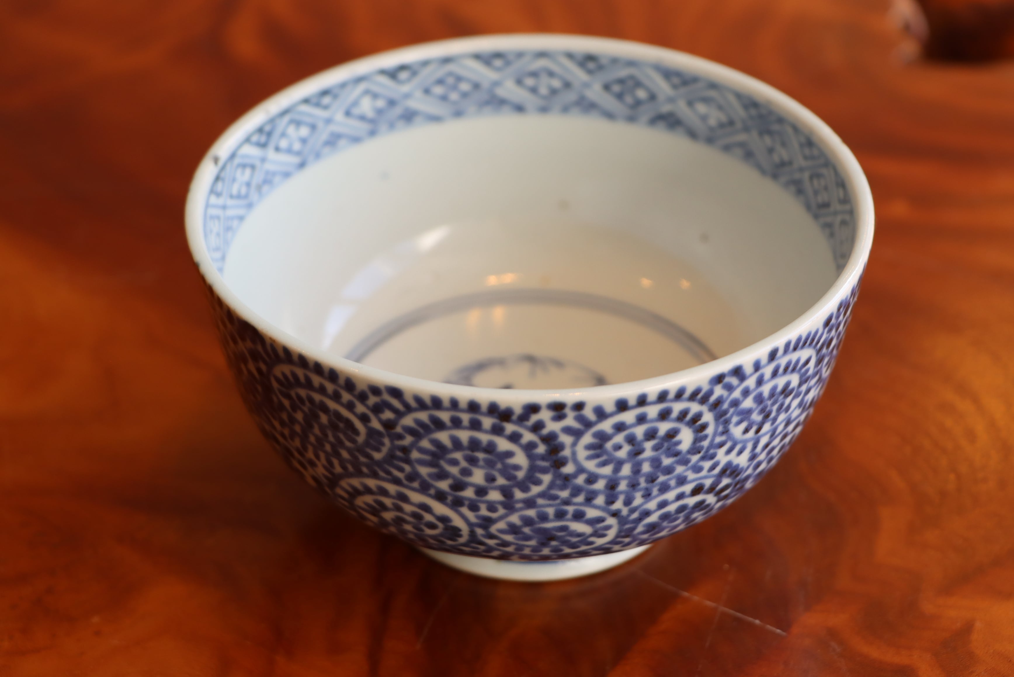 蓋茶碗 古伊万里 染付 蛸唐草文 | (有)新原美術